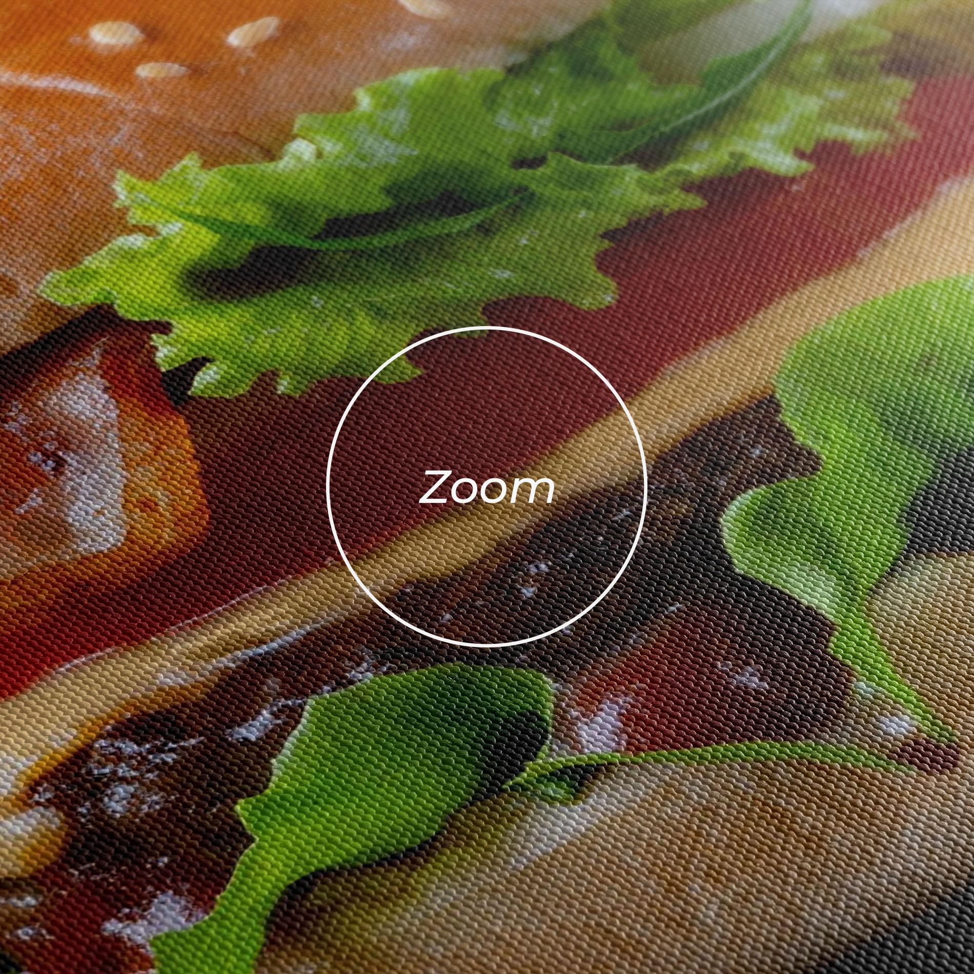 Tablou Canvas Yumm Hamburger mockup 3
