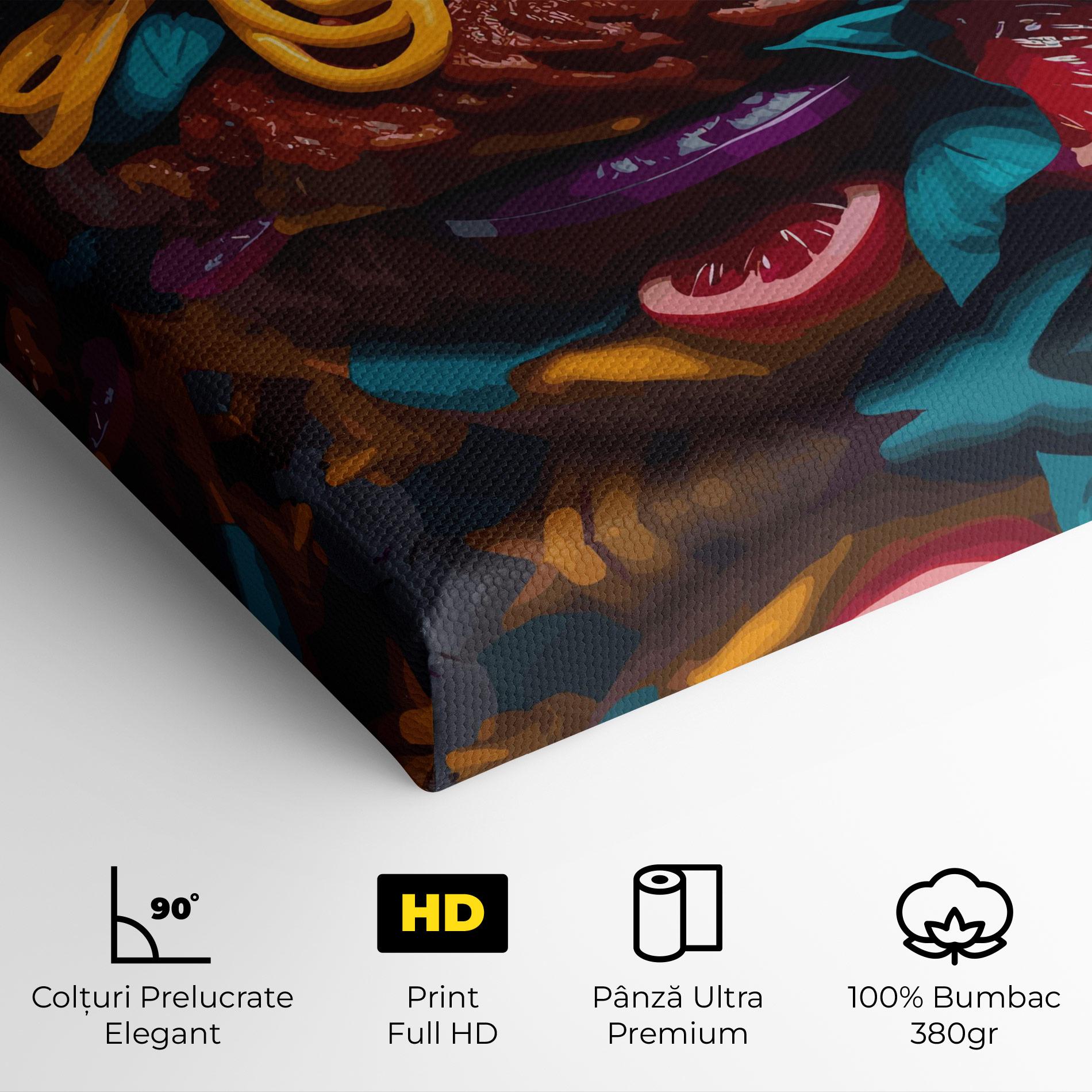 Tablou Canvas Crazy Burger mockup 4