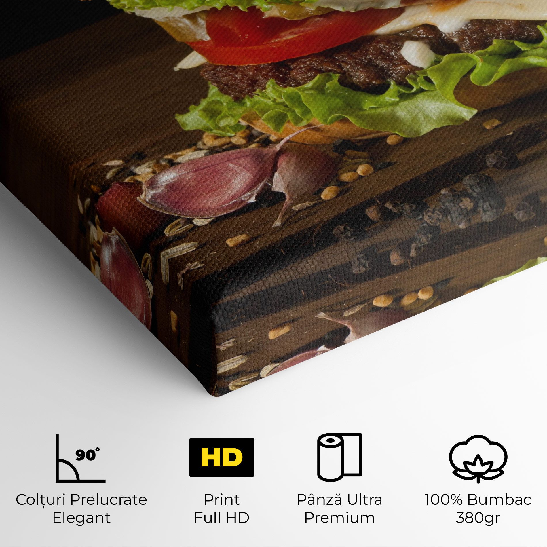Delicious Hamburger mockup 4