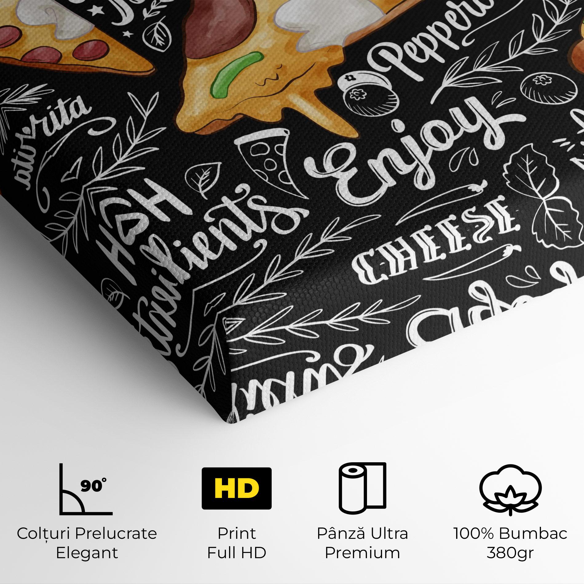 Tablou Canvas Enjoy Pizza mockup 4