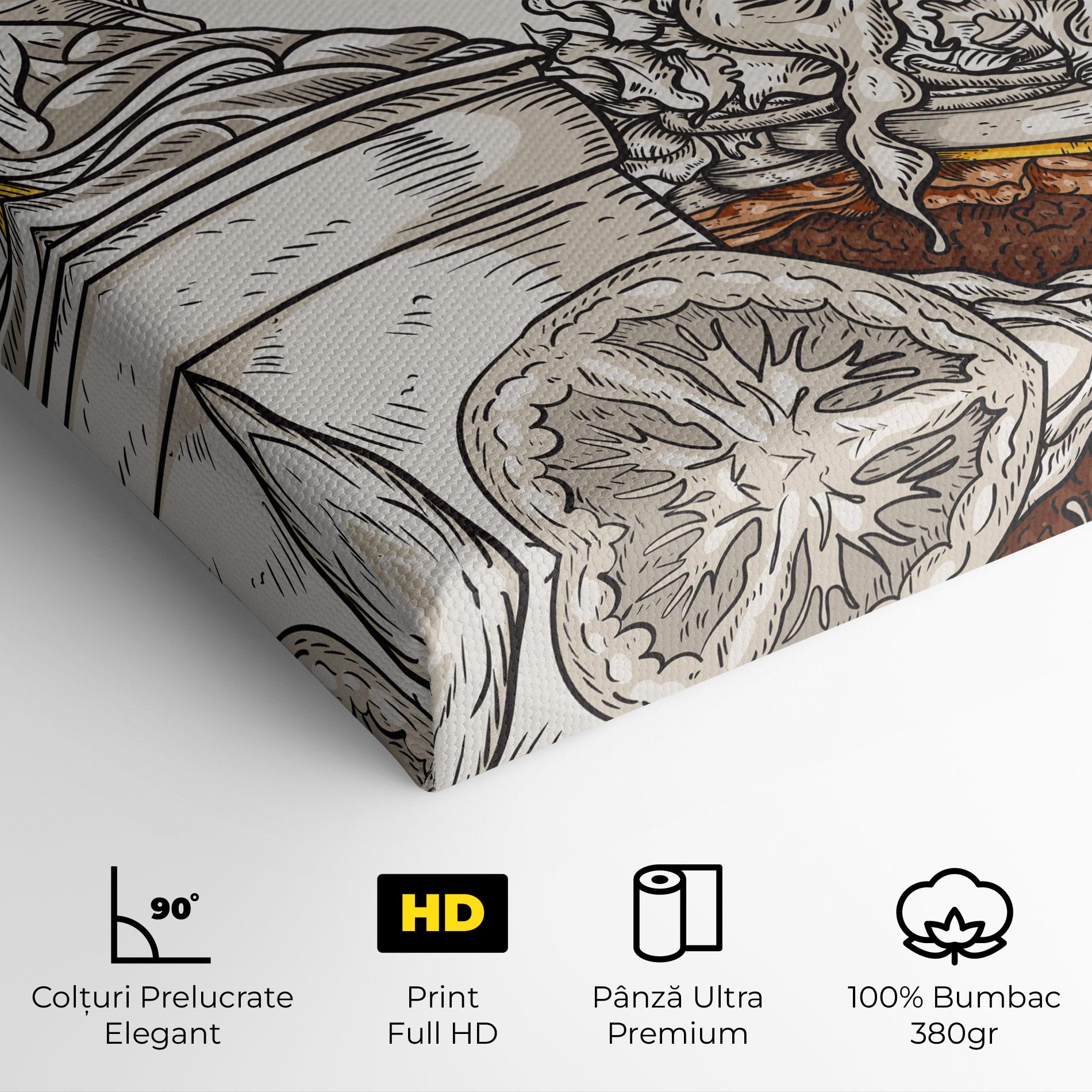 Tablou Canvas Fast Food mockup 4