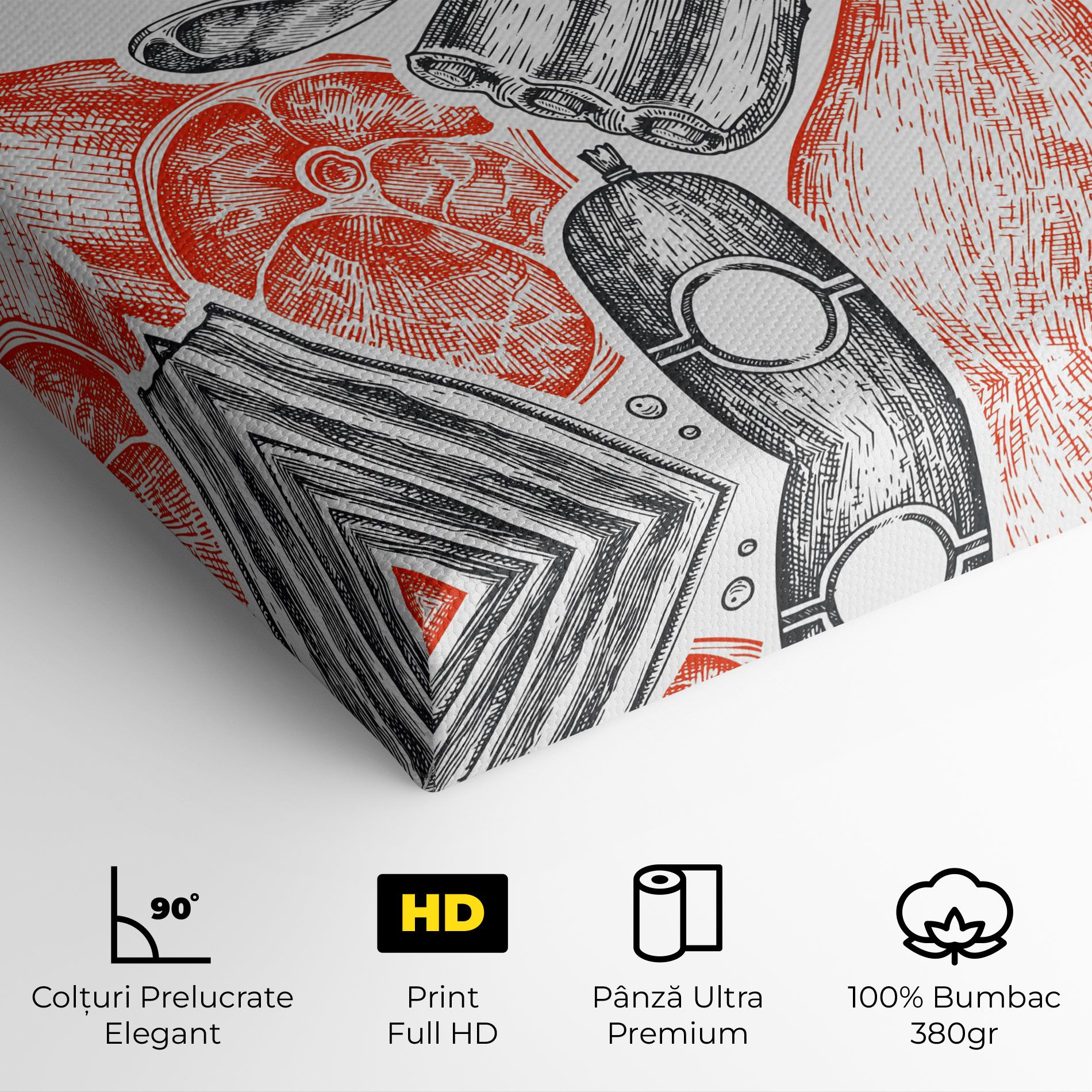 Grey Orange Meat mockup 4