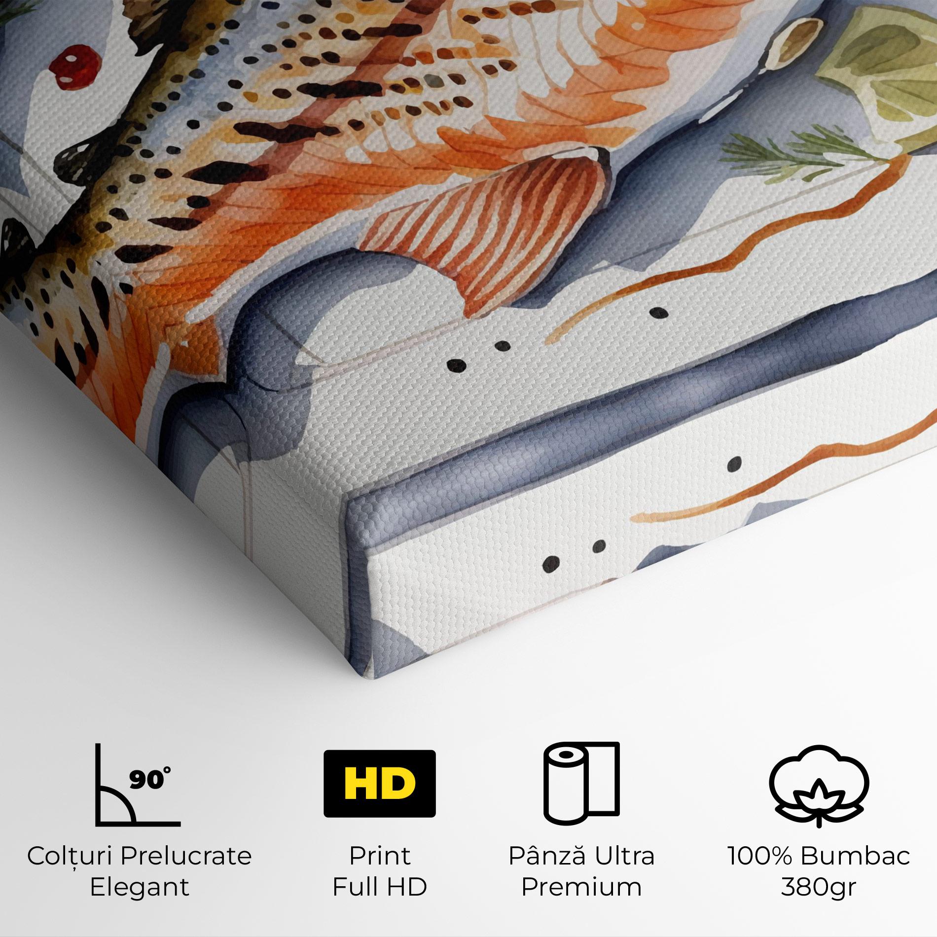 Tablou Canvas Grilled Trout mockup 4