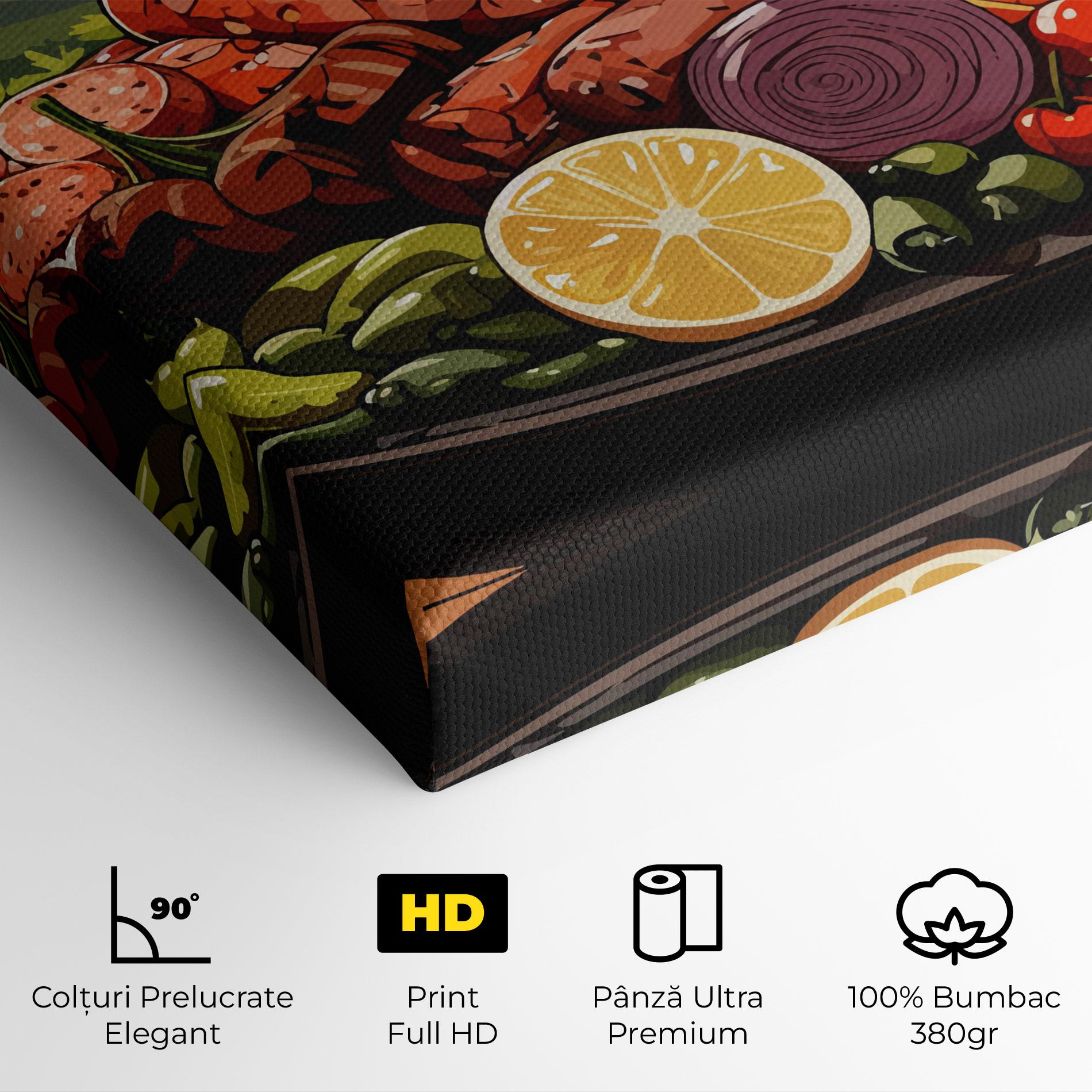 Tablou Canvas Sunset Sousages mockup 4