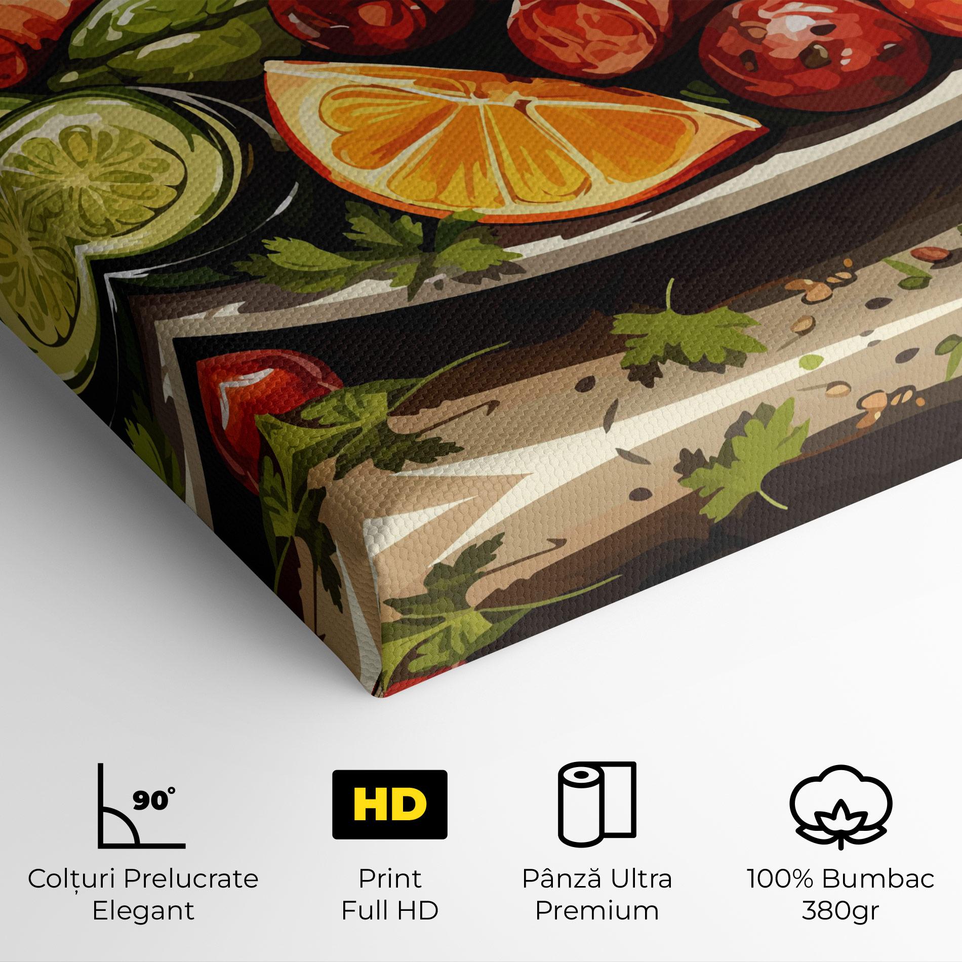 Tablou Canvas Tasty Sousages mockup 4