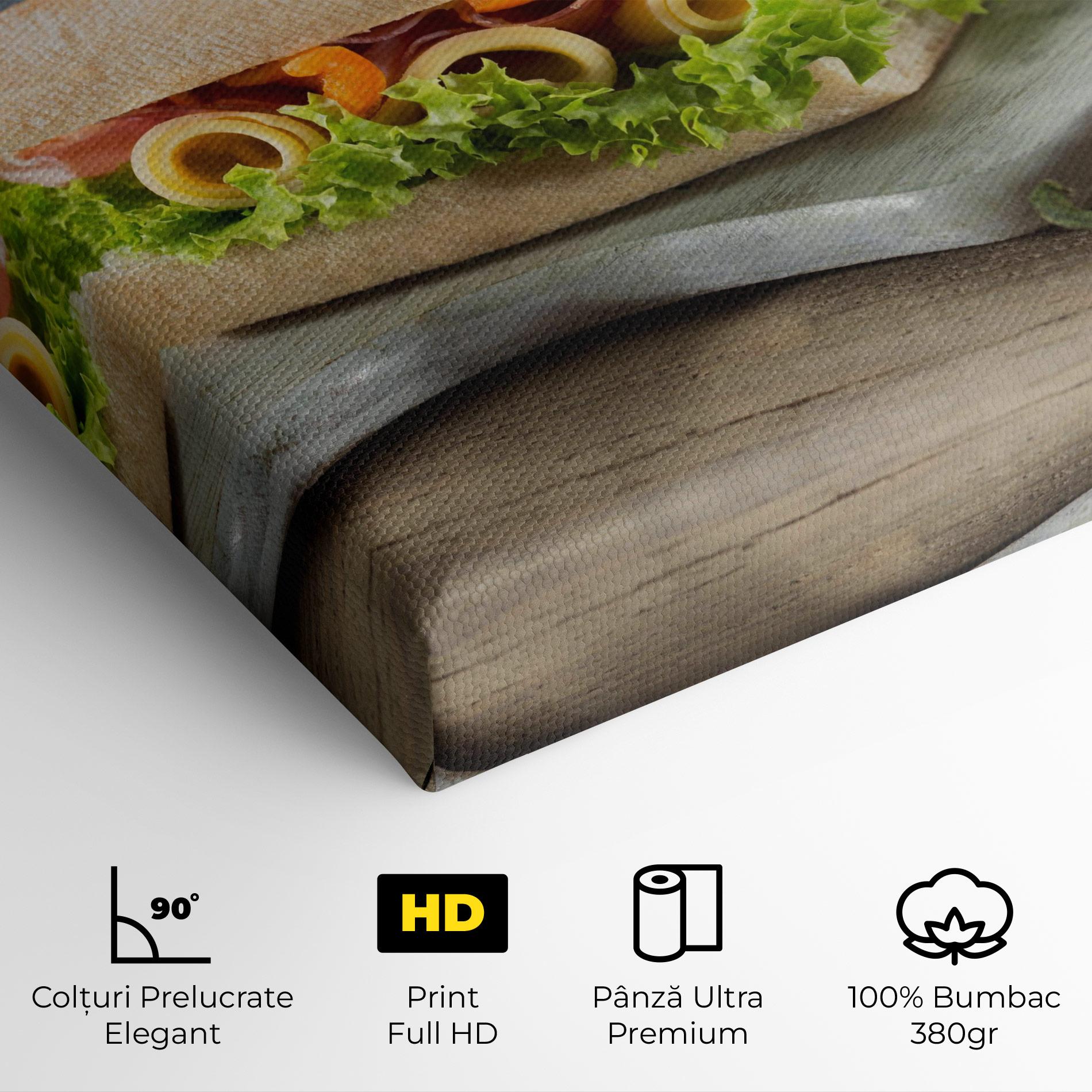 Tablou Canvas Yum Sandwich mockup 4