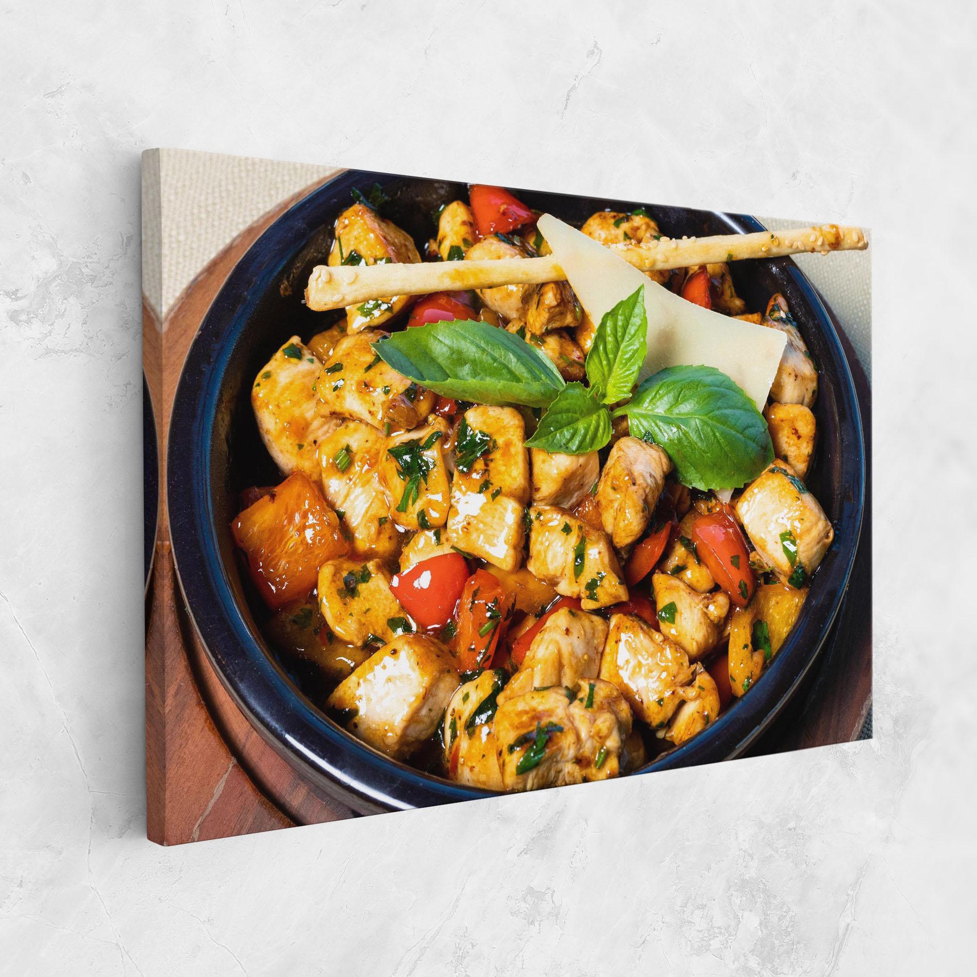 Tablou Canvas Chicken Food mockup 1