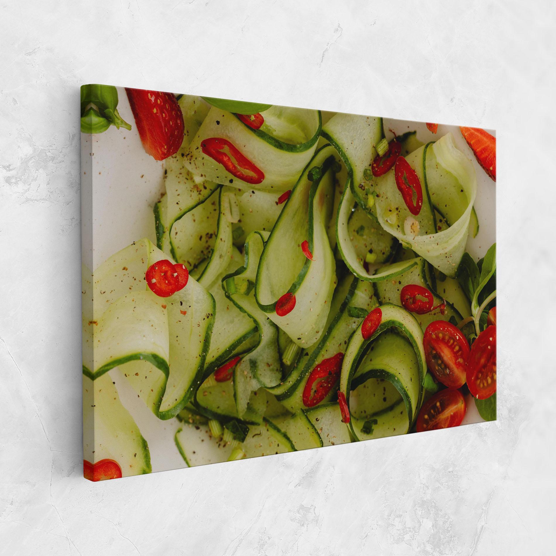 Tablou Canvas Cucumber Food mockup 1