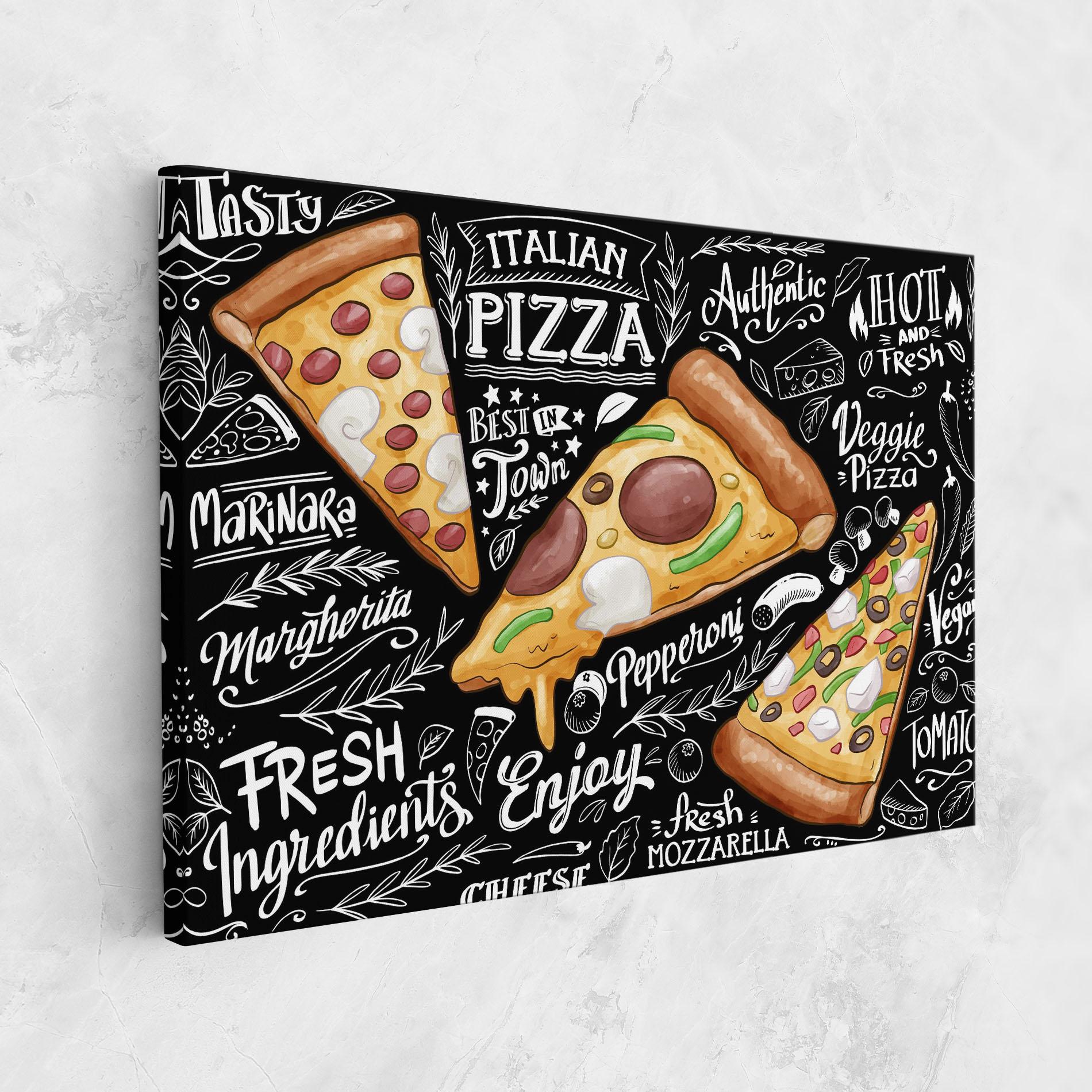 Tablou Canvas Enjoy Pizza mockup 1