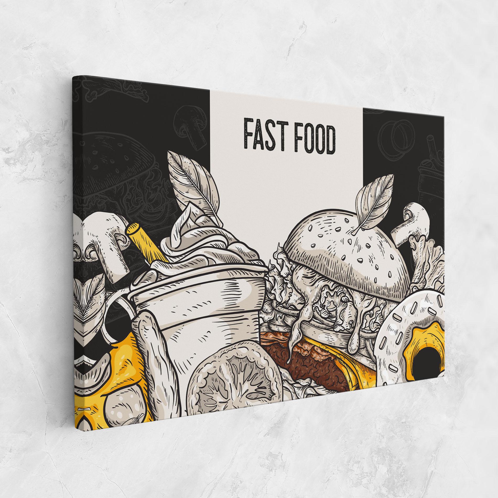 Tablou Canvas Fast Food mockup 1
