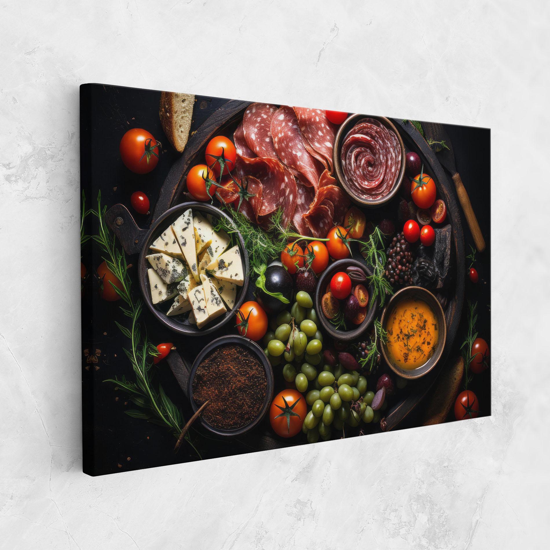 Tablou Canvas Meats Assortment mockup 1