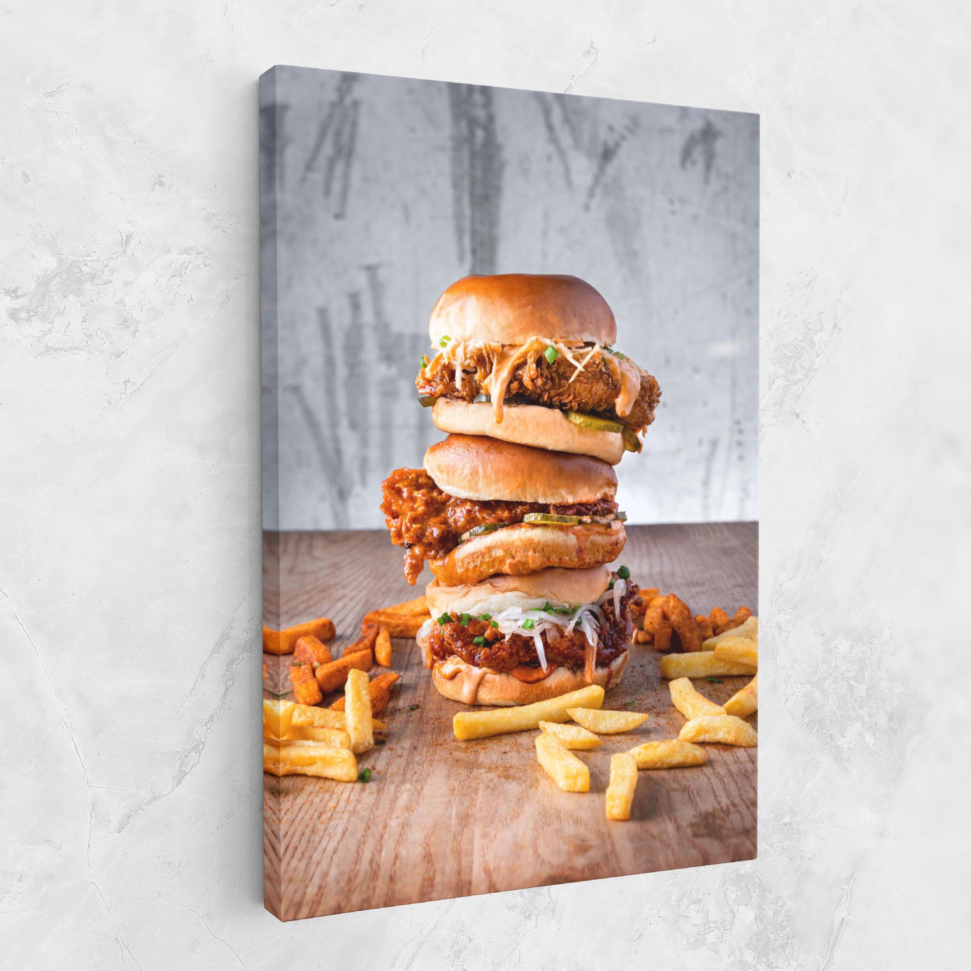 Triple Hamburger mockup 1