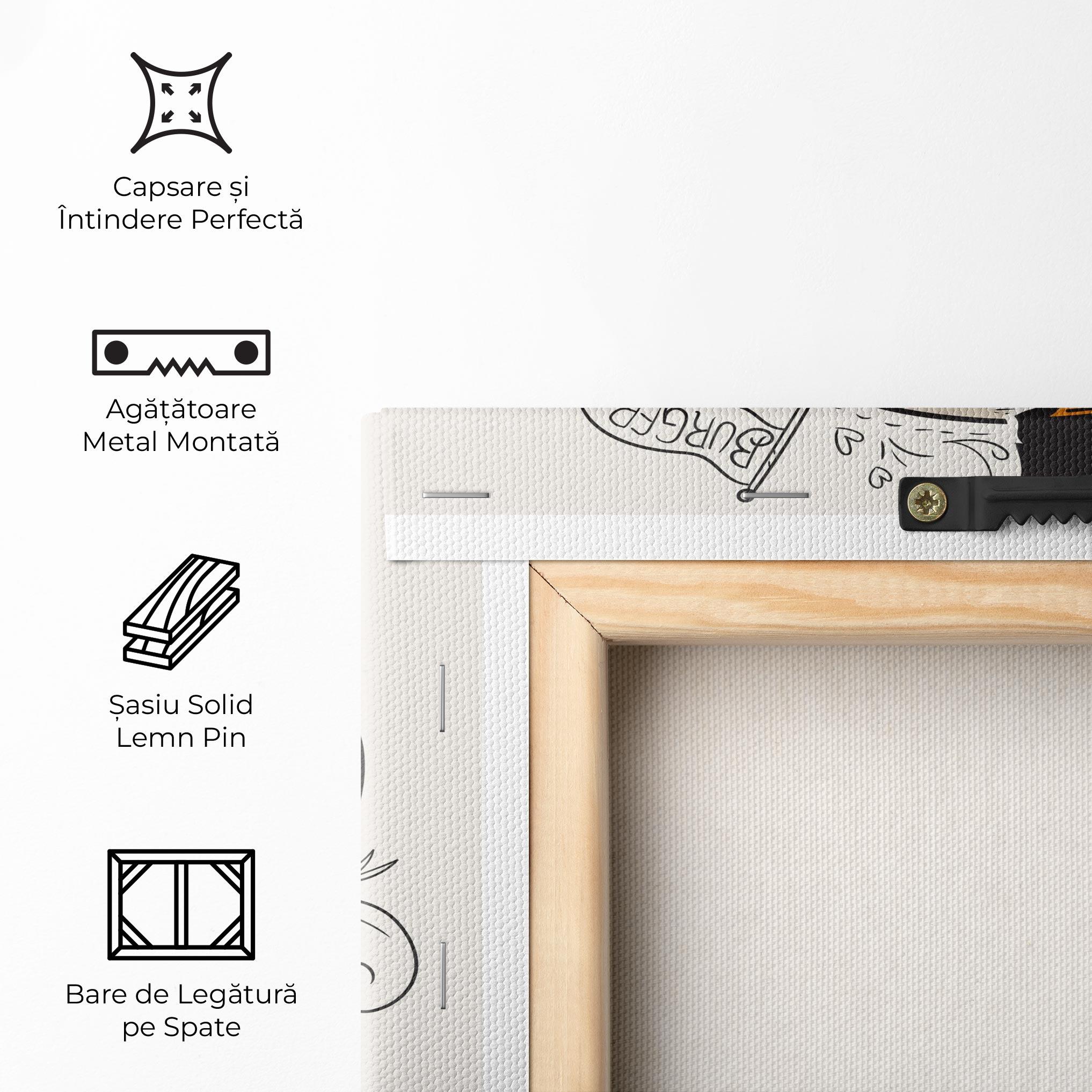 Tablou Canvas Burger Art mockup 5