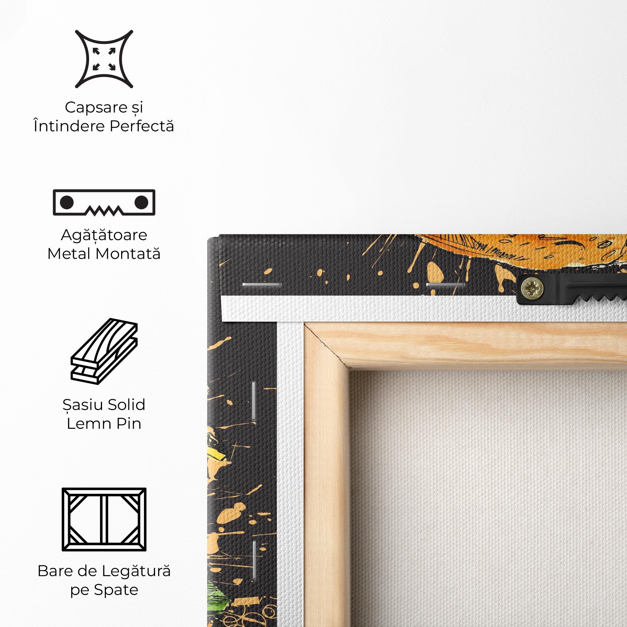 Tablou Canvas Burger Drawing mockup 5