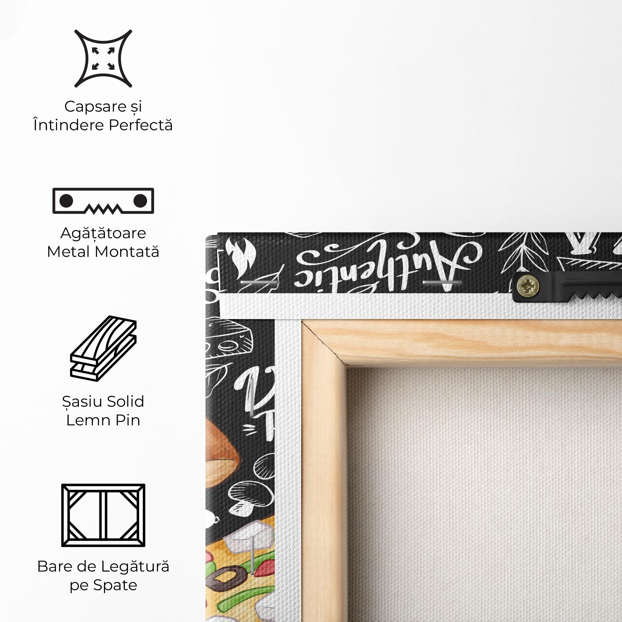 Tablou Canvas Enjoy Pizza mockup 5