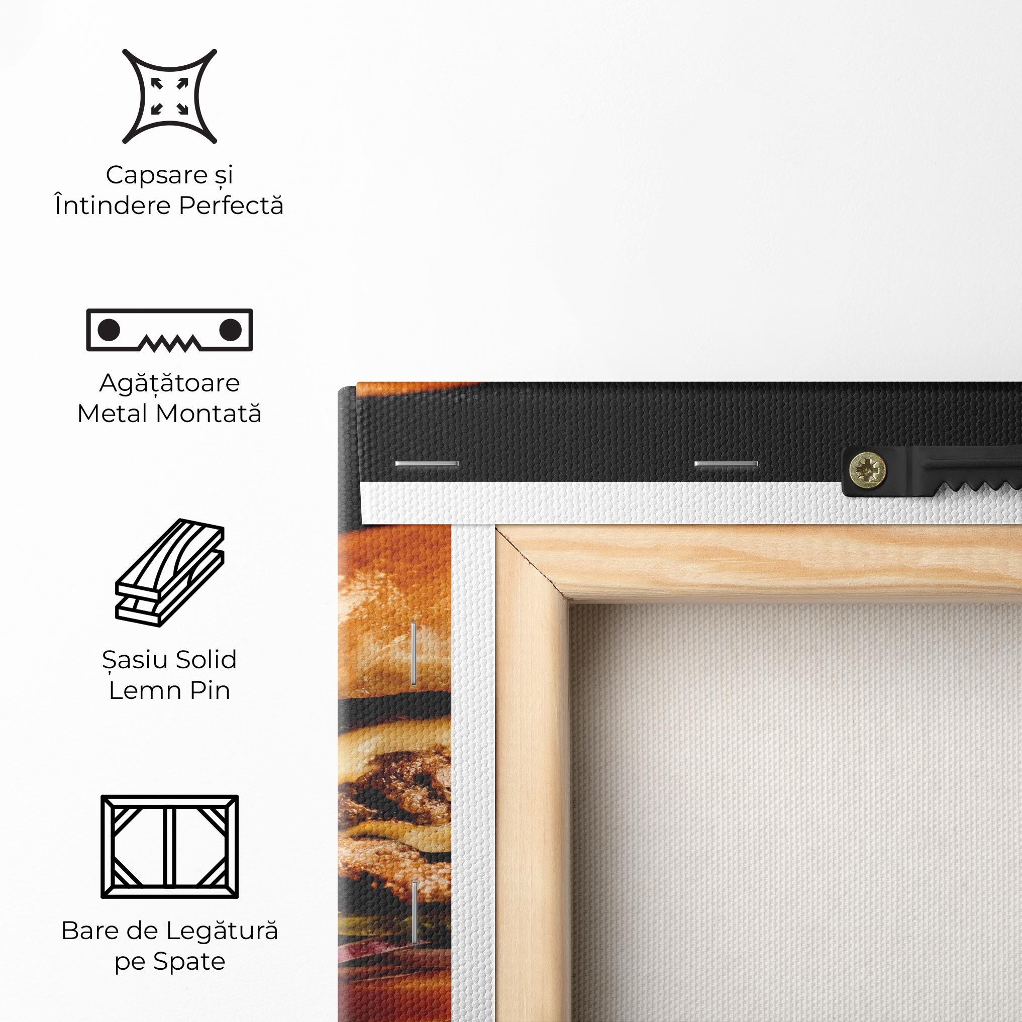 Tablou Canvas Hamburger With Fries mockup 5