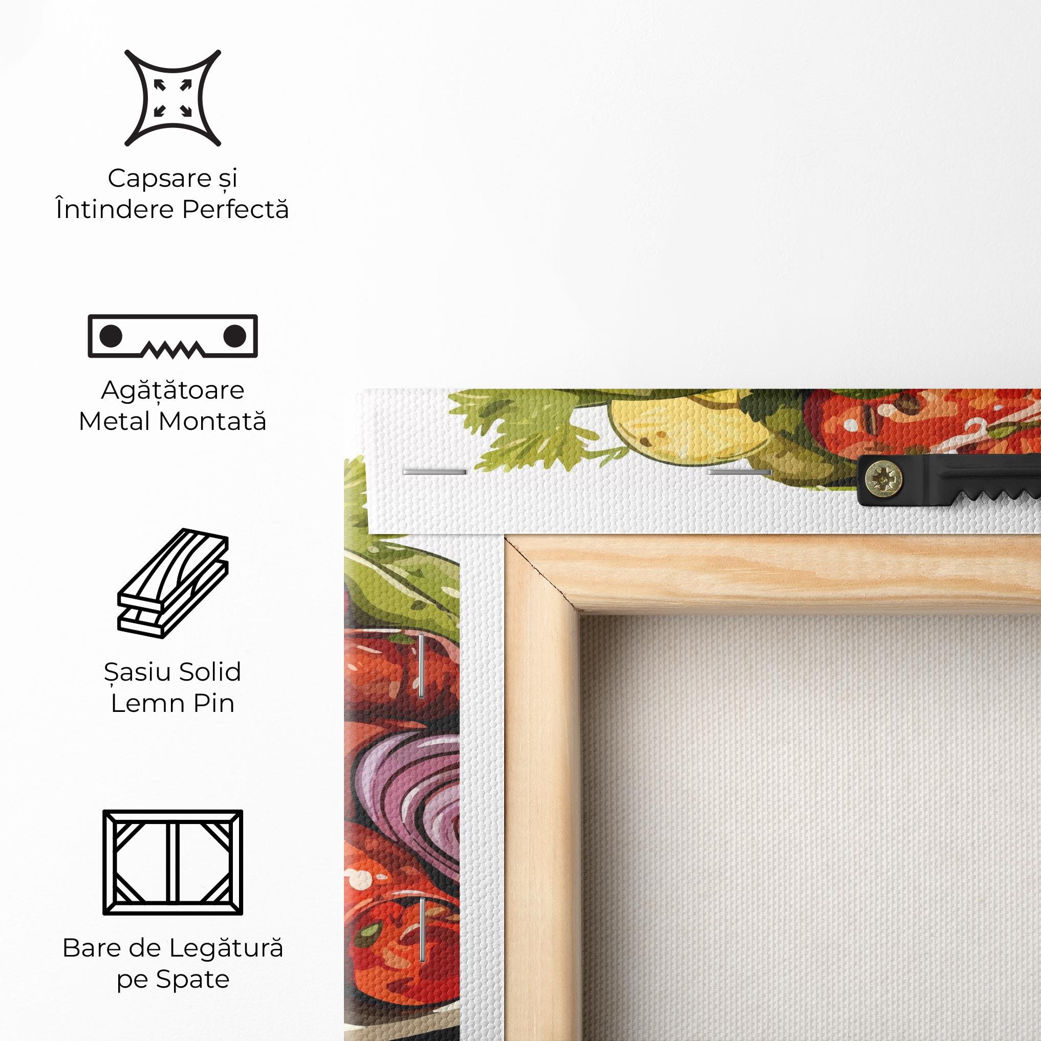 Tablou Canvas Tasty Sousages mockup 5