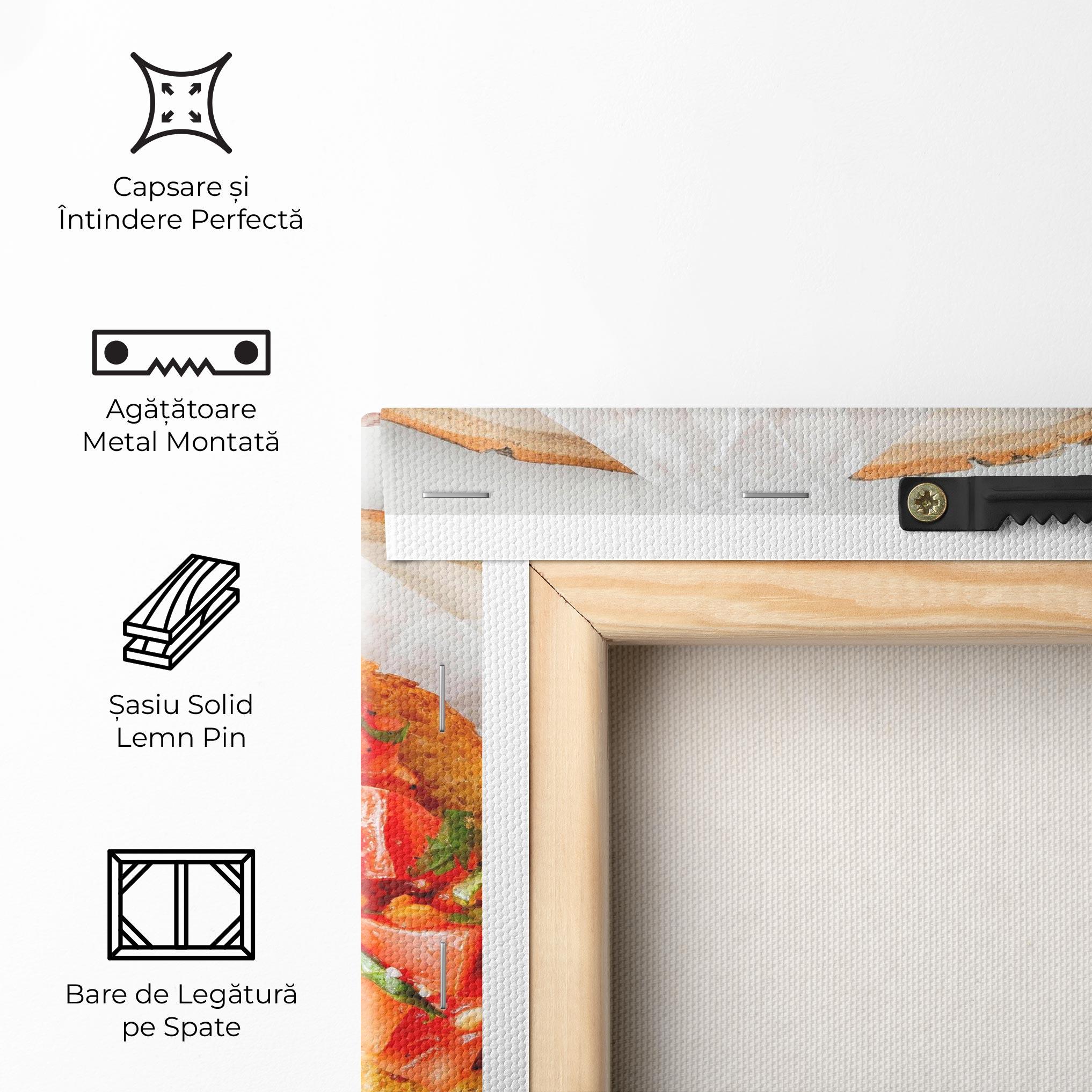 Tablou Canvas Tomatoes On Bread mockup 5