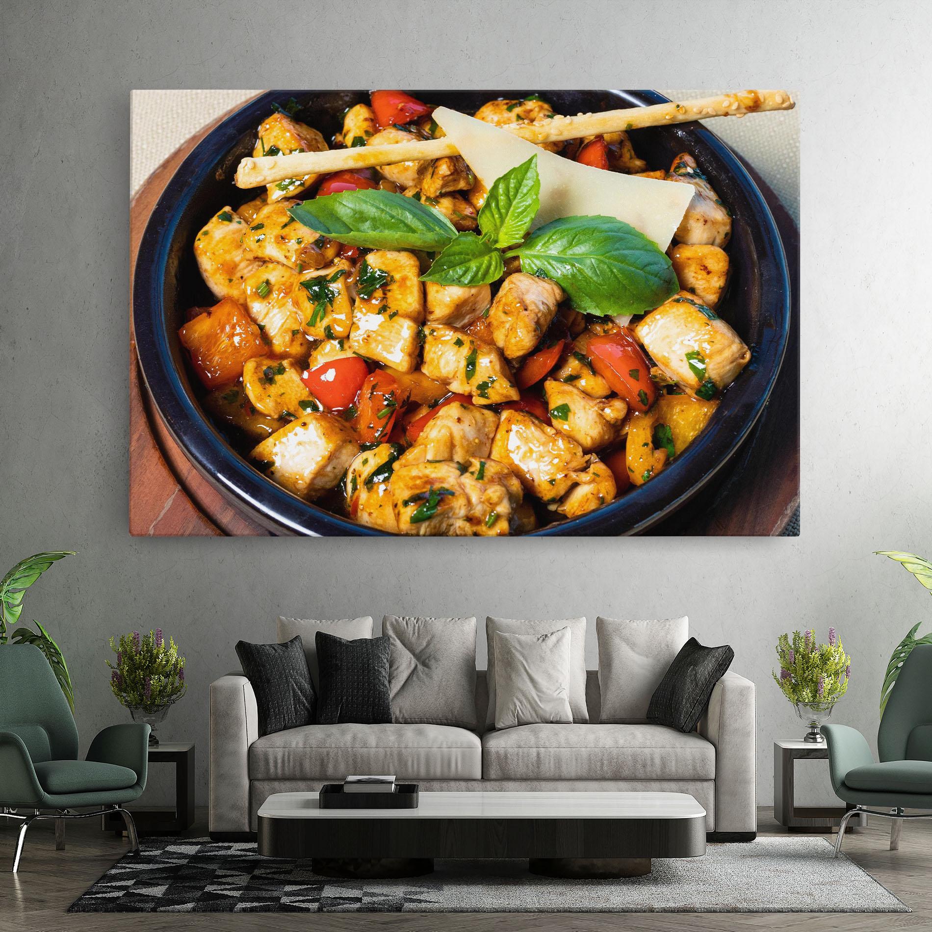 Tablou Canvas Chicken Food mockup 7