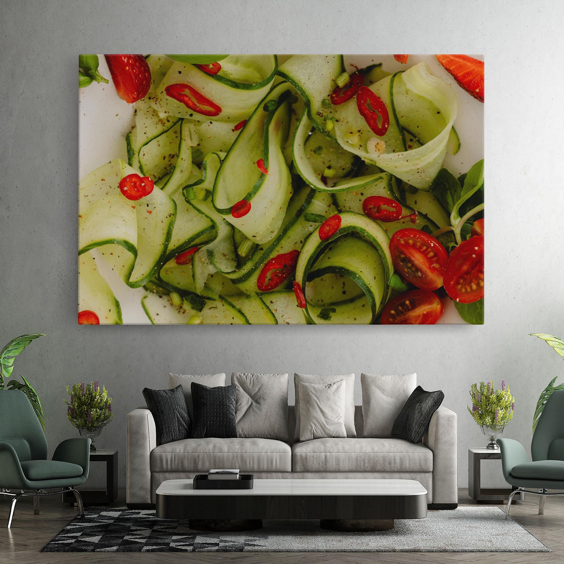 Tablou Canvas Cucumber Food mockup 7