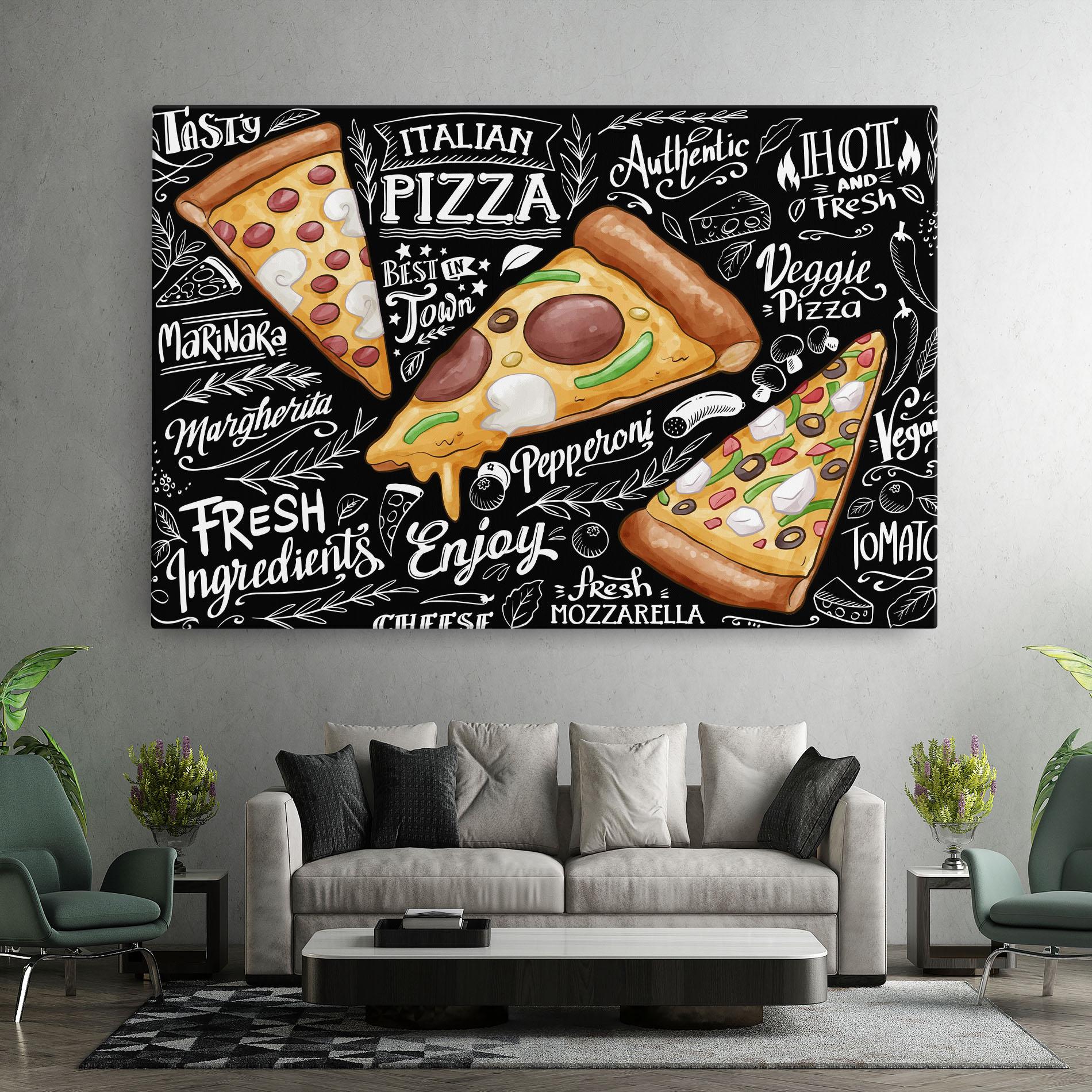 Tablou Canvas Enjoy Pizza mockup 7