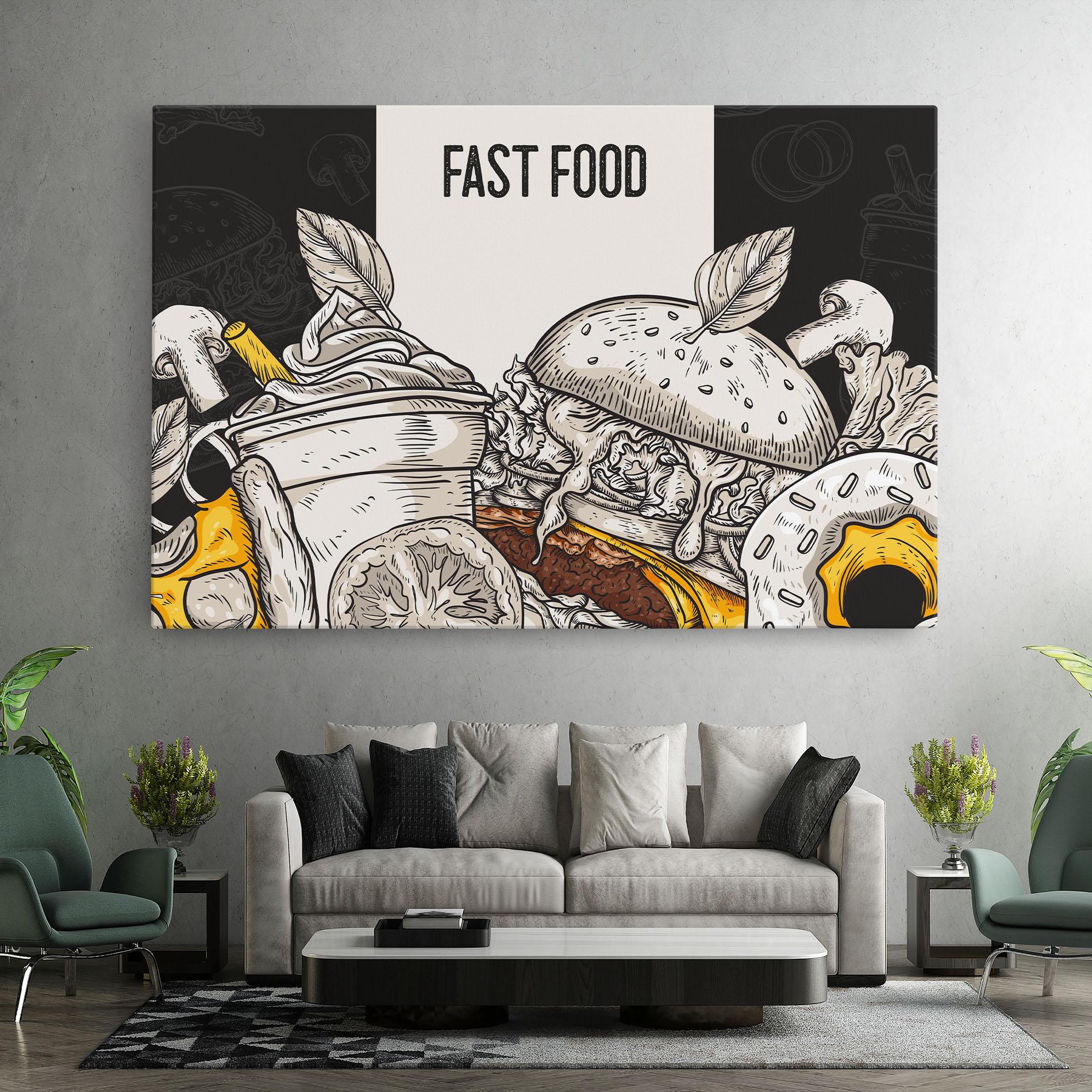 Tablou Canvas Fast Food mockup 7