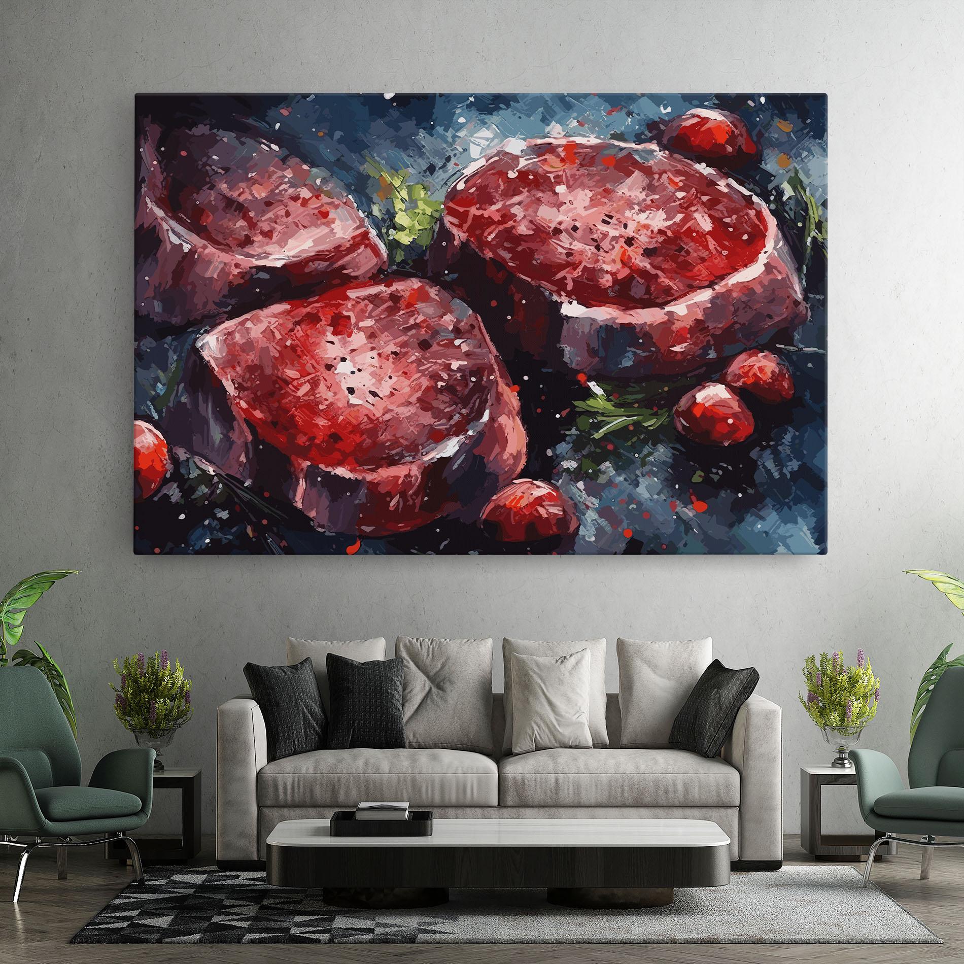 Tablou Canvas Meat Art mockup 7