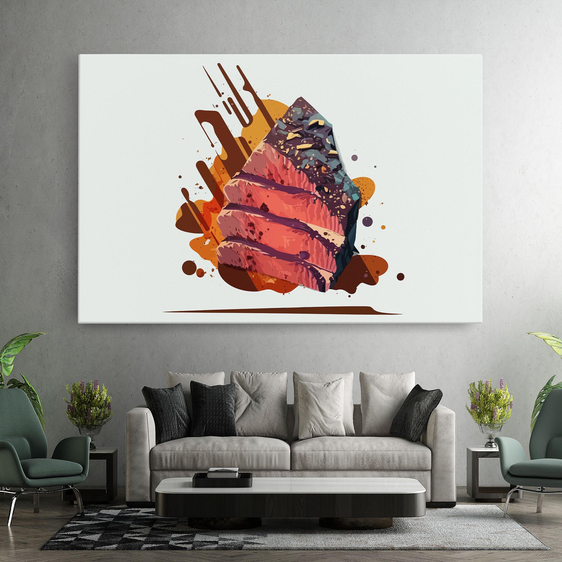 Tablou Canvas Meat Floating mockup 7