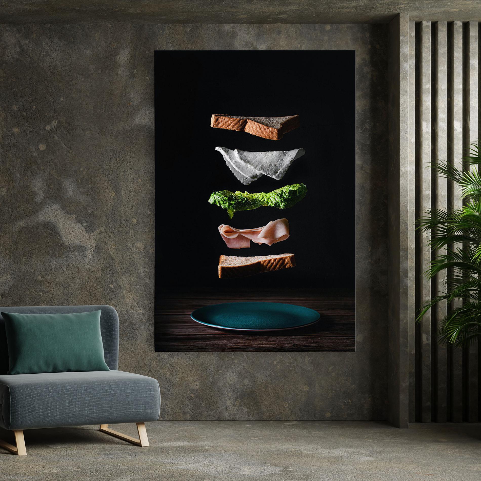 Tablou Canvas Floating Sandwich mockup 7