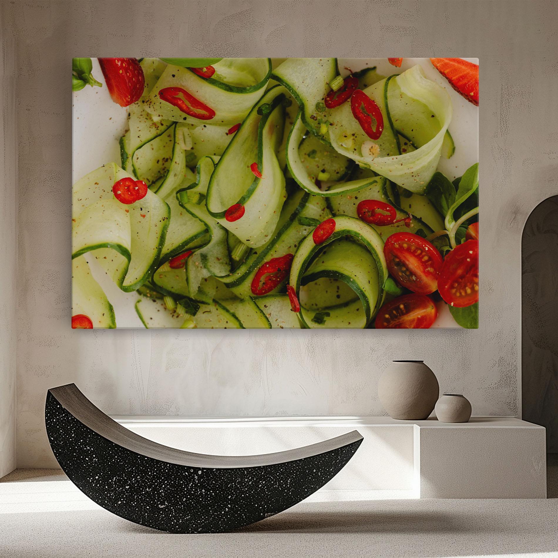 Tablou Canvas Cucumber Food mockup 8