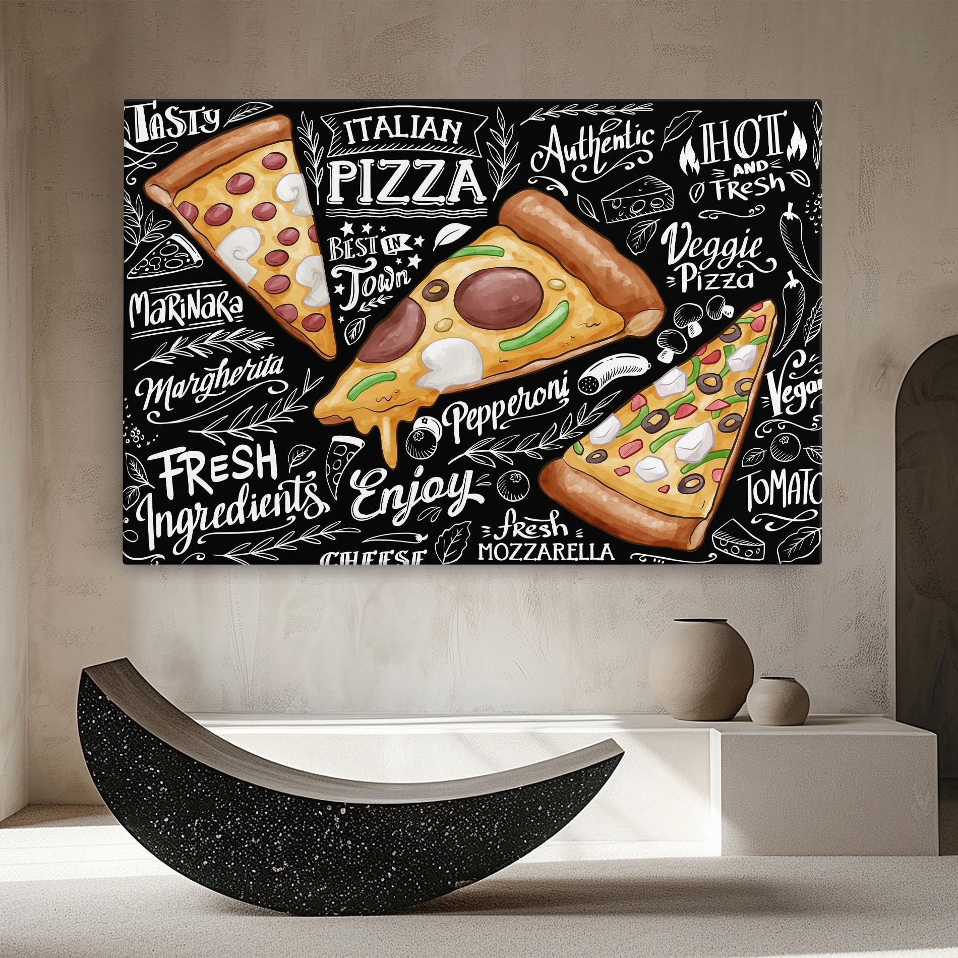 Tablou Canvas Enjoy Pizza mockup 8