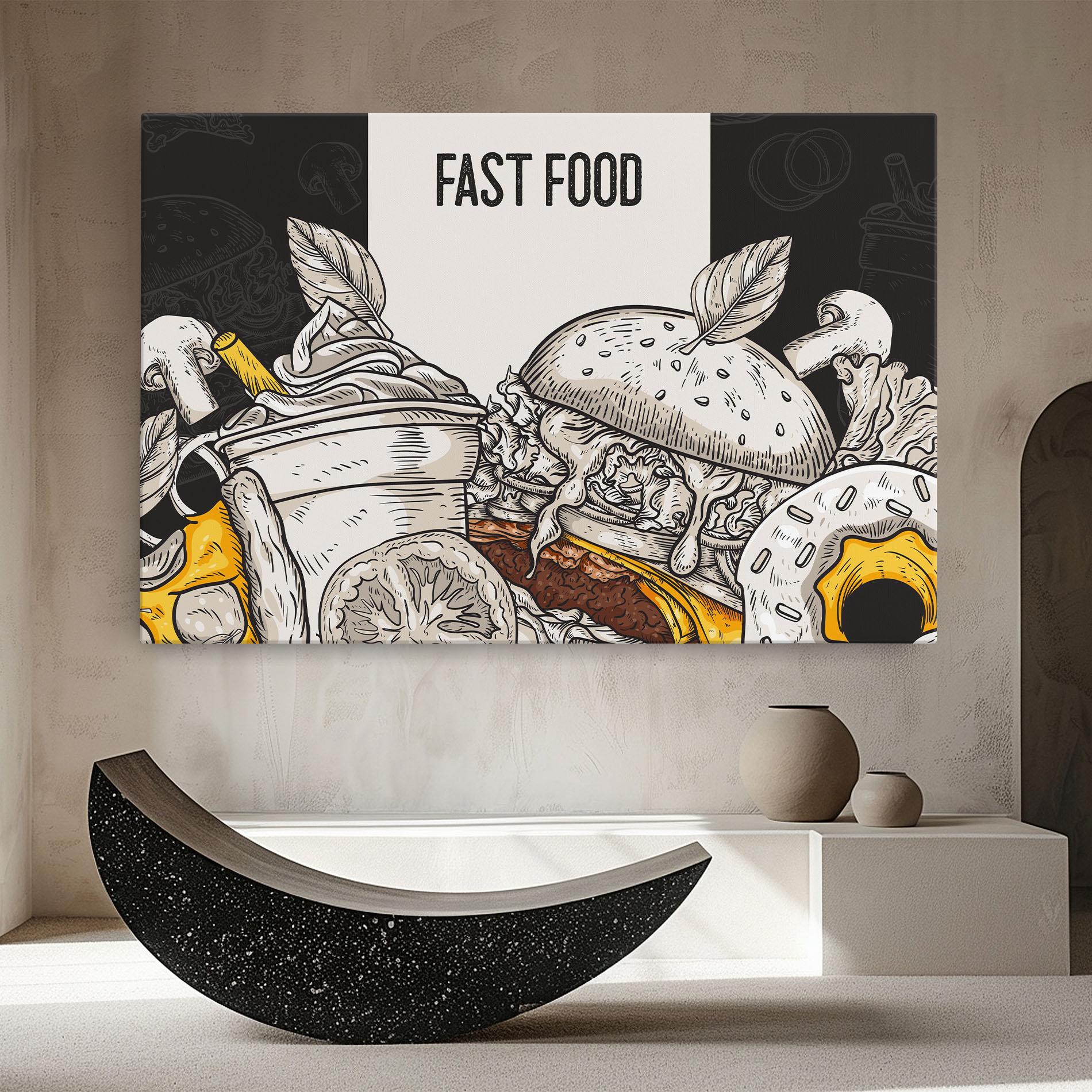 Tablou Canvas Fast Food mockup 8