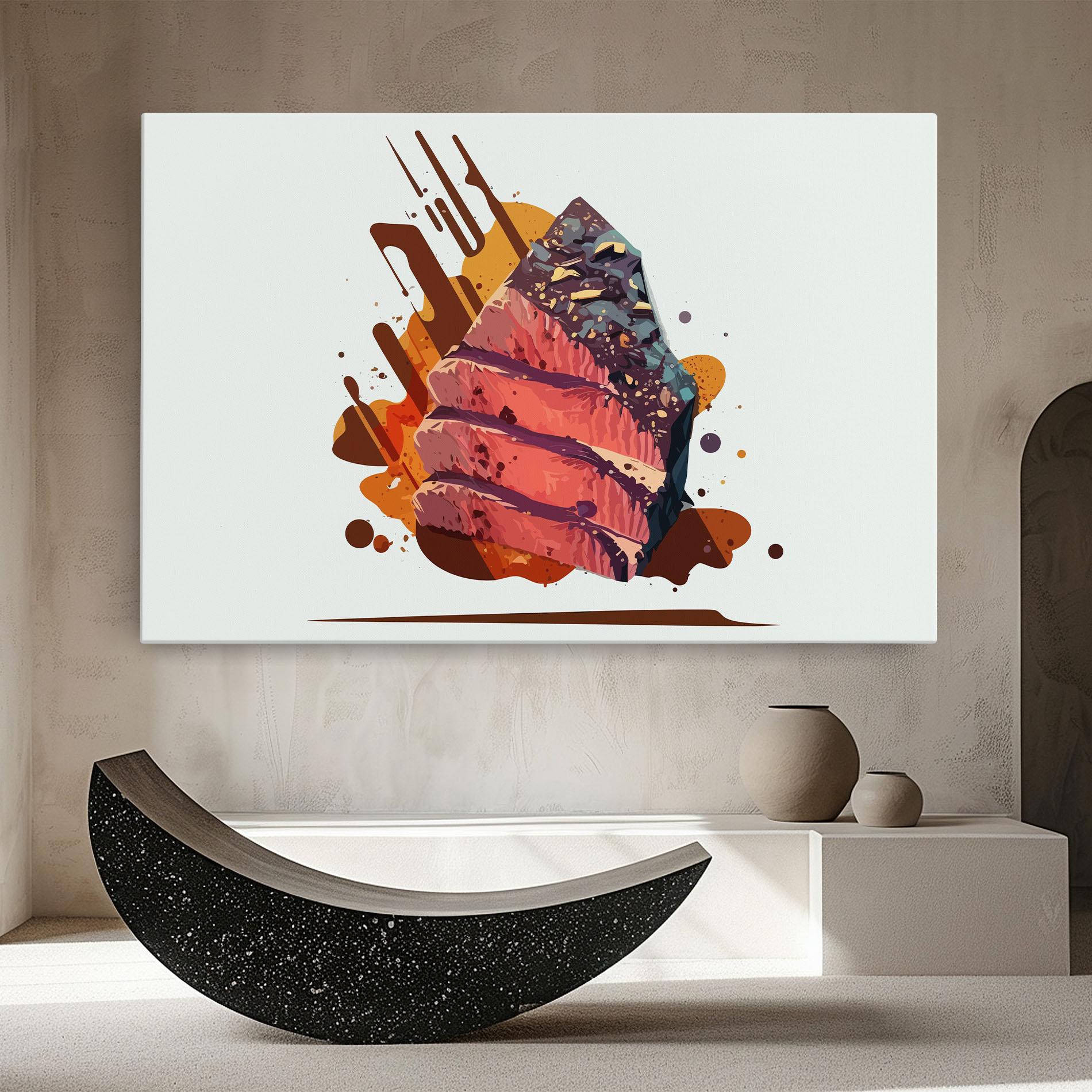 Tablou Canvas Meat Floating mockup 8