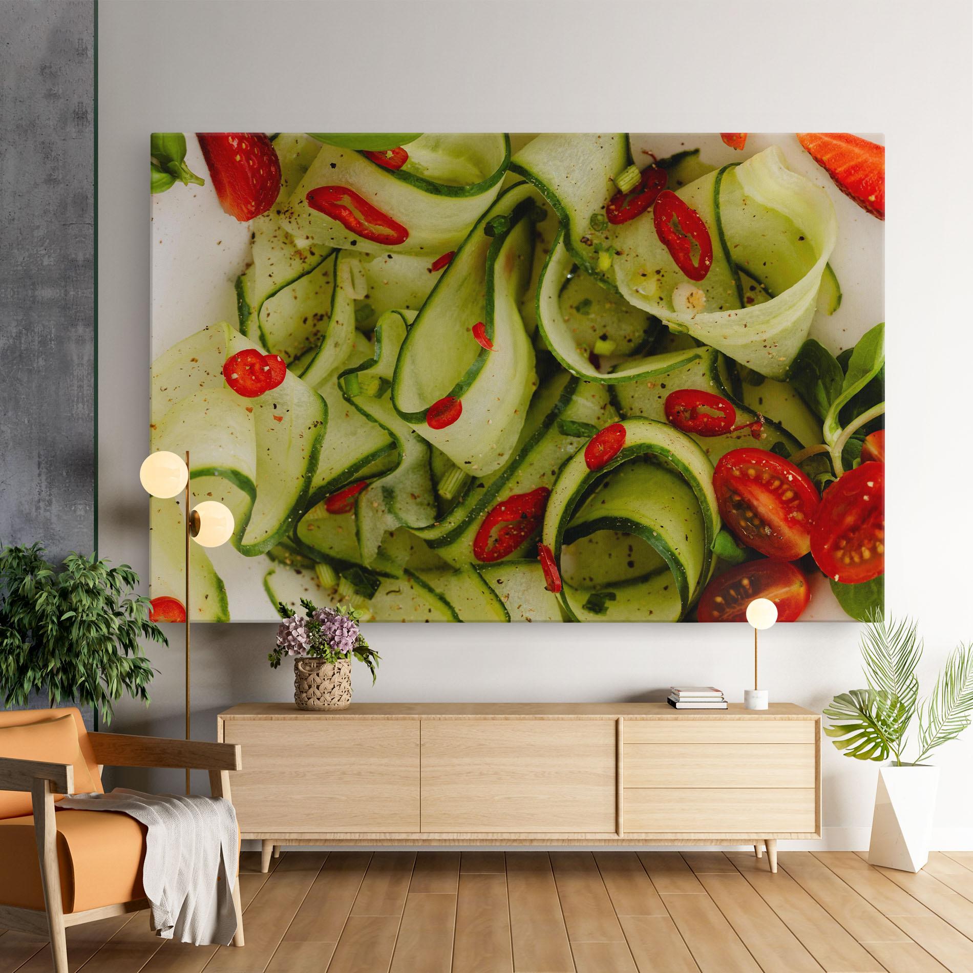 Tablou Canvas Cucumber Food mockup 9