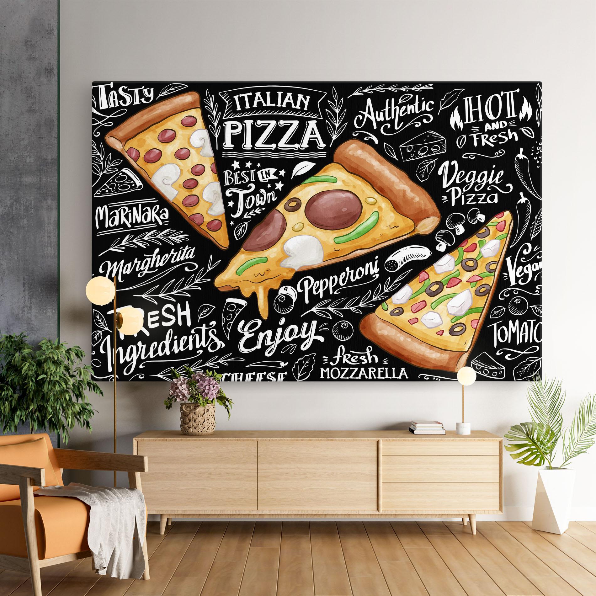 Tablou Canvas Enjoy Pizza mockup 9