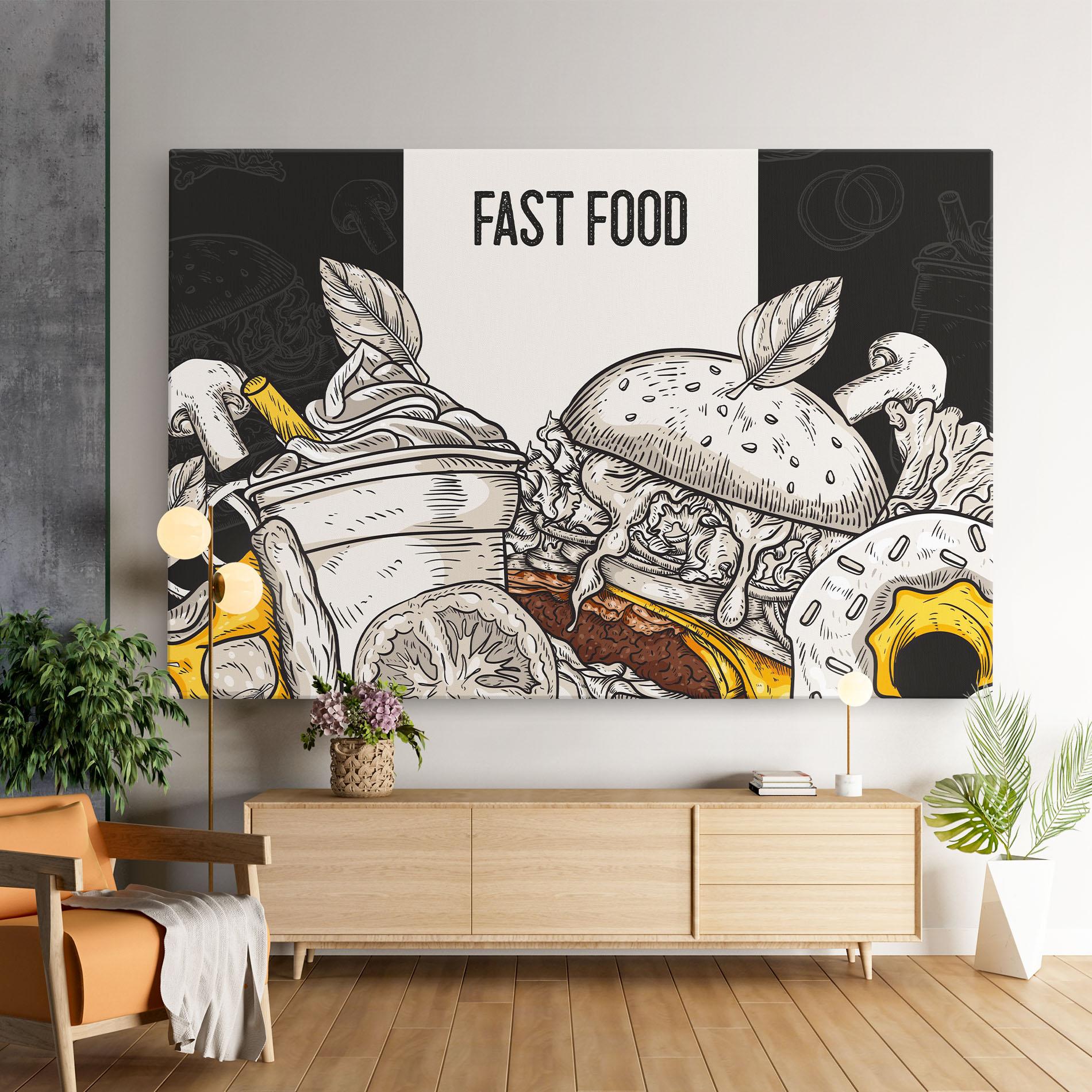 Tablou Canvas Fast Food mockup 9