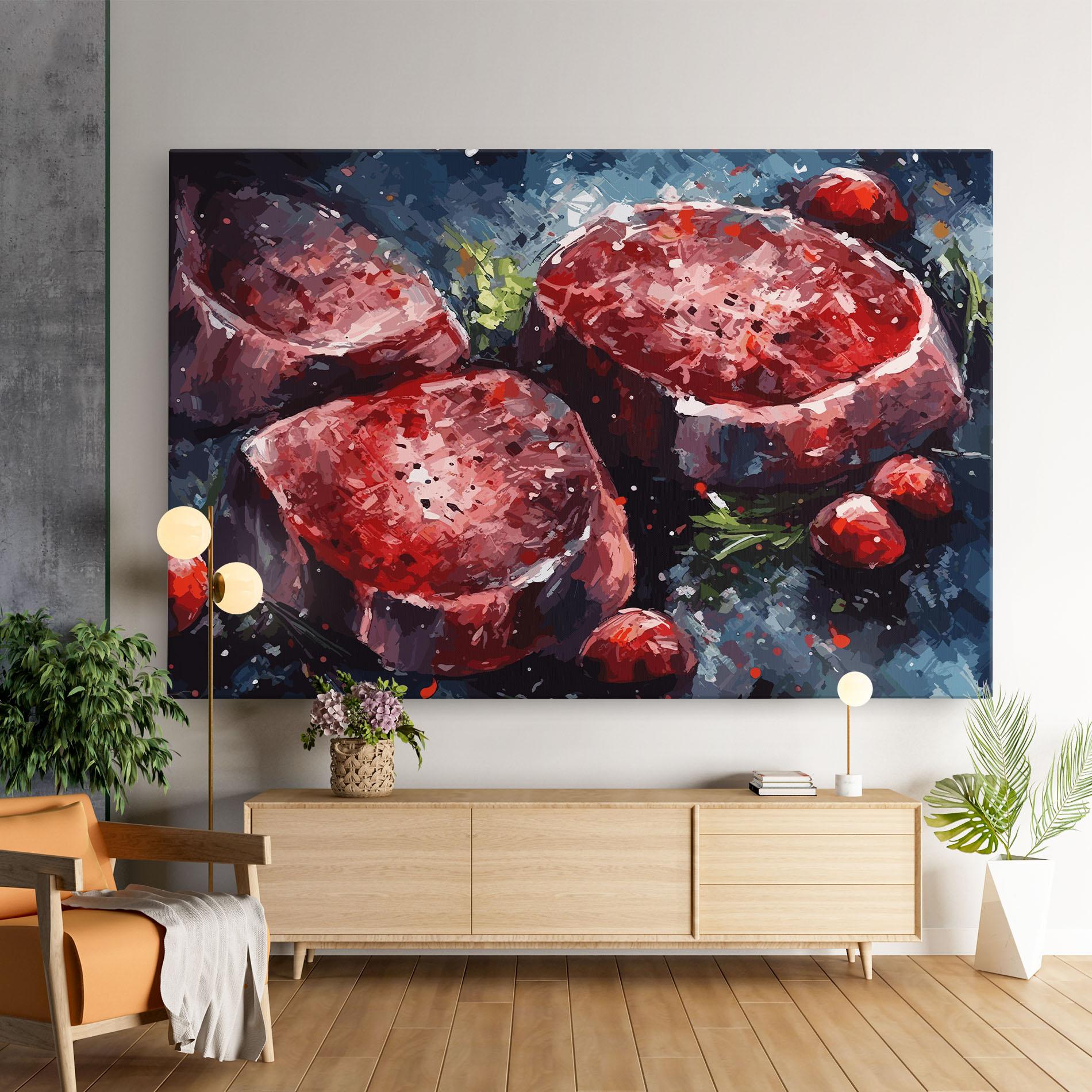 Tablou Canvas Meat Art mockup 9