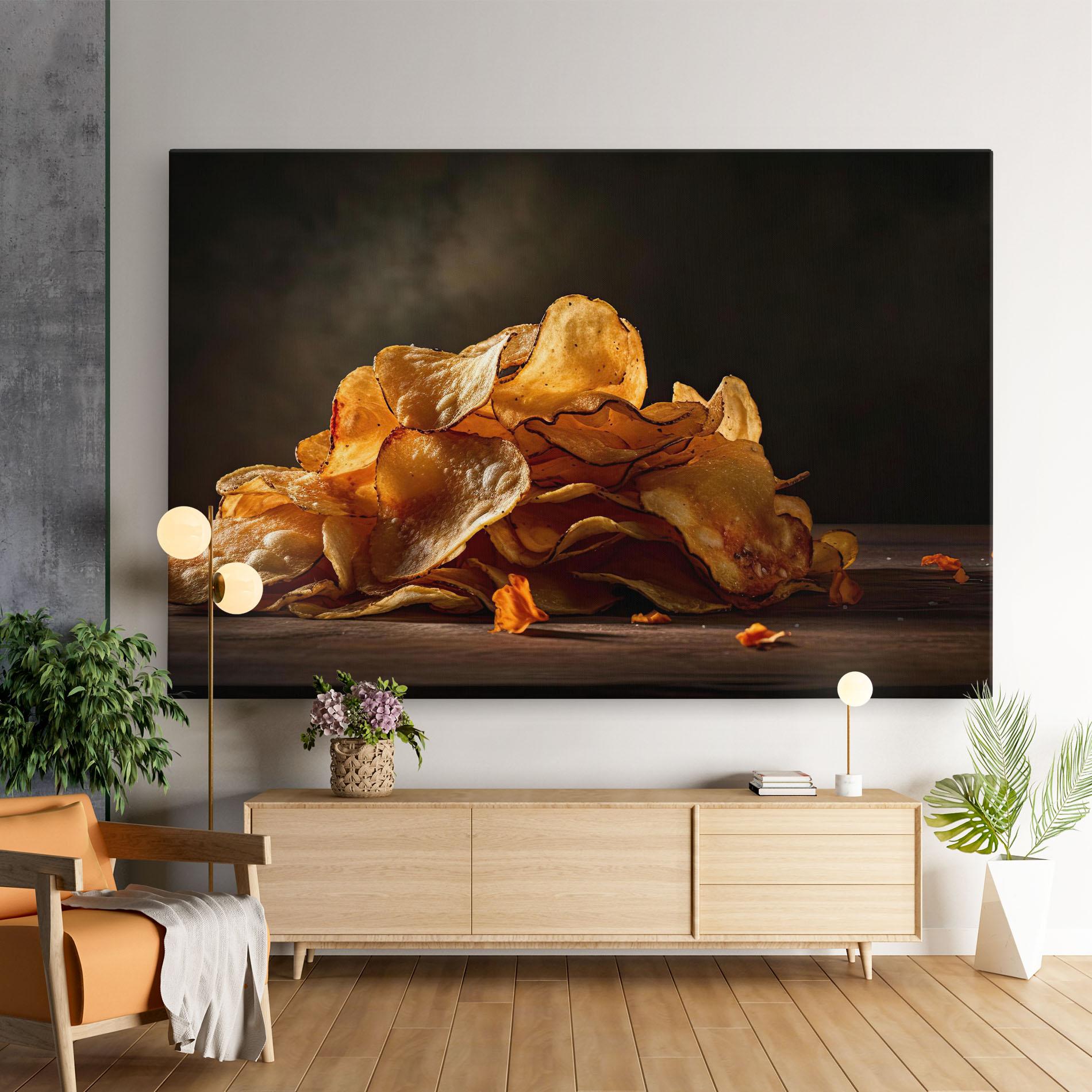 Tablou Canvas Potato Chips mockup 9