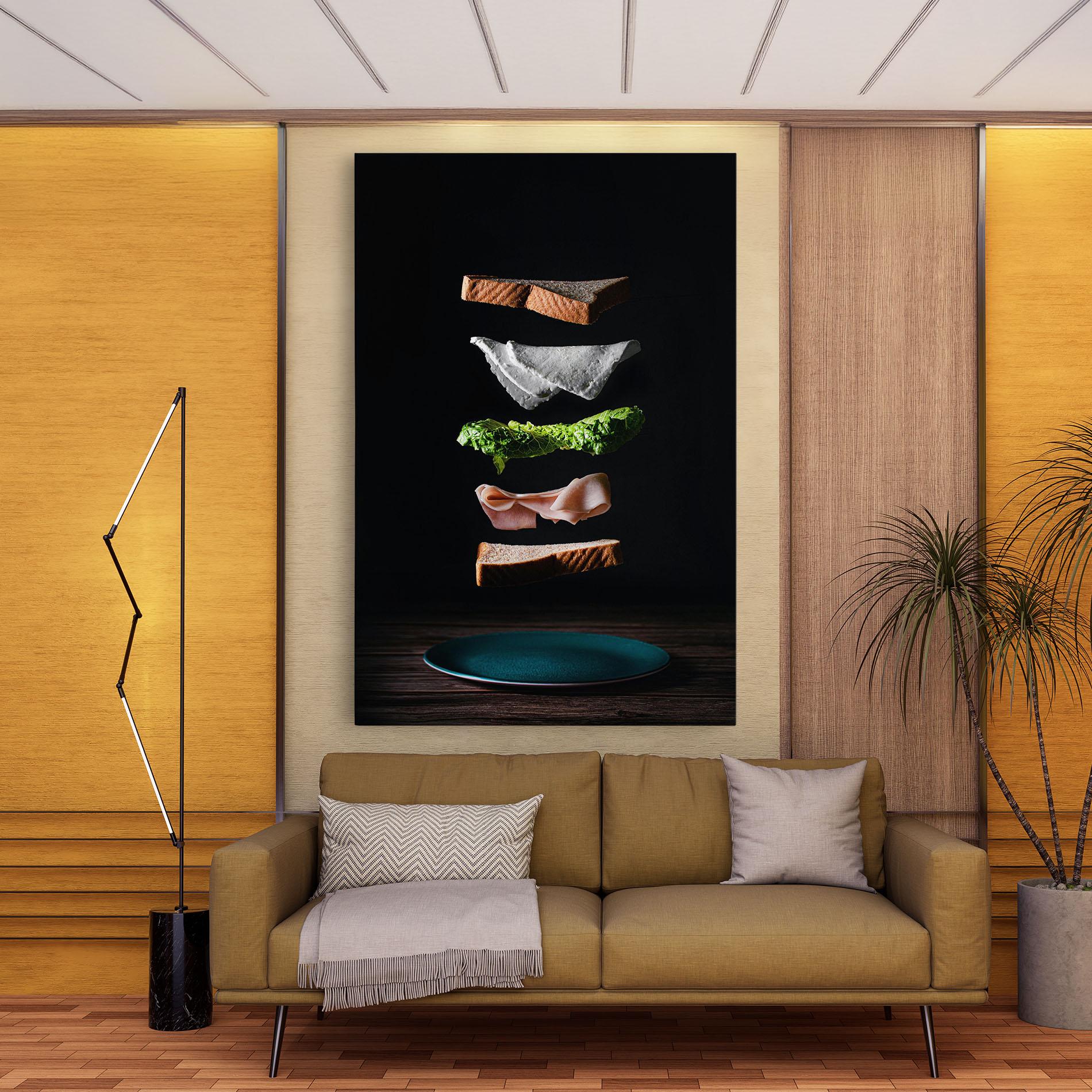 Tablou Canvas Floating Sandwich mockup 9
