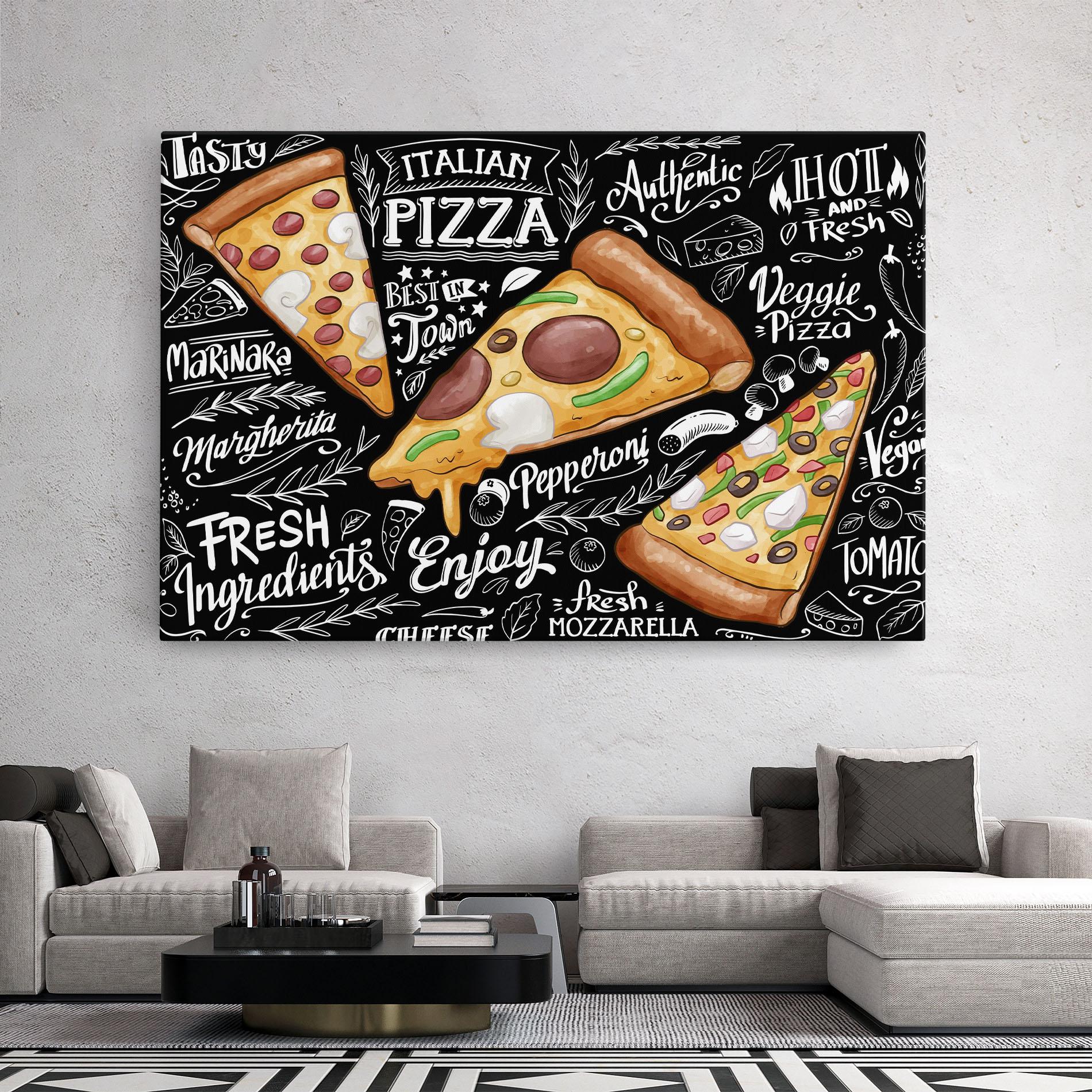 Tablou Canvas Enjoy Pizza mockup 2
