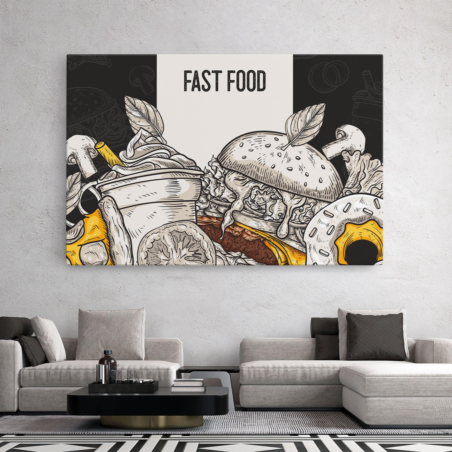 Tablou Canvas Fast Food mockup 2