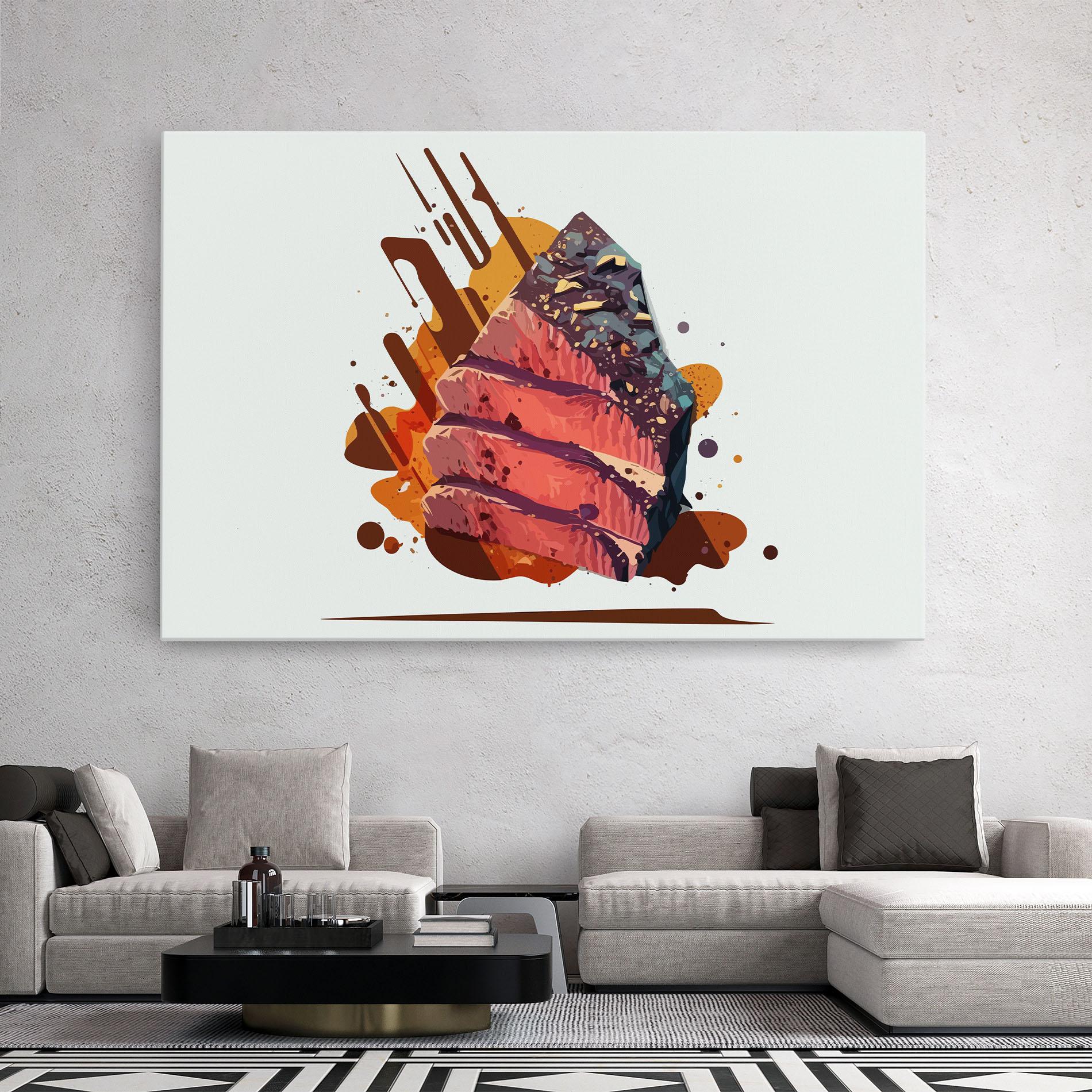 Tablou Canvas Meat Floating mockup 2