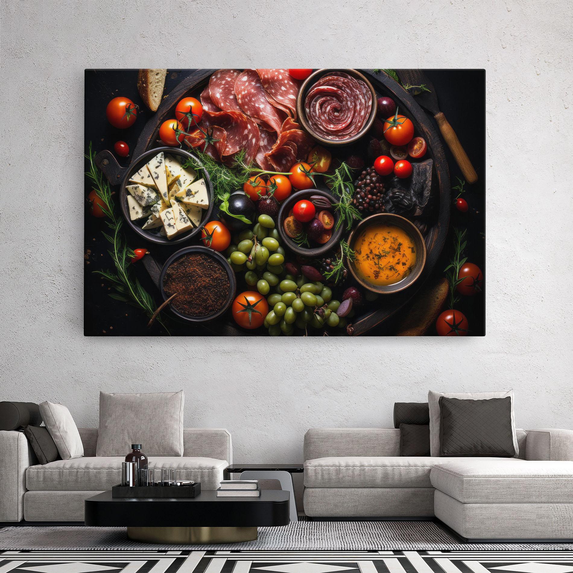 Tablou Canvas Meats Assortment mockup 2
