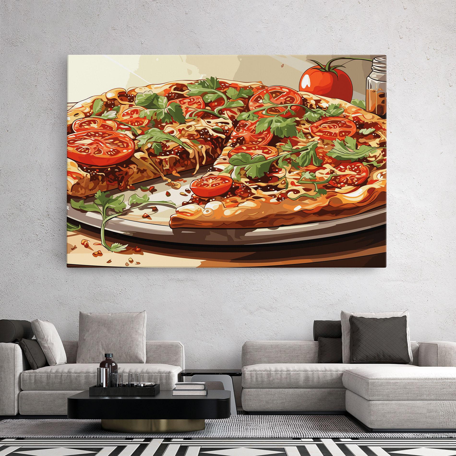 Tablou Canvas Pizza View mockup 2