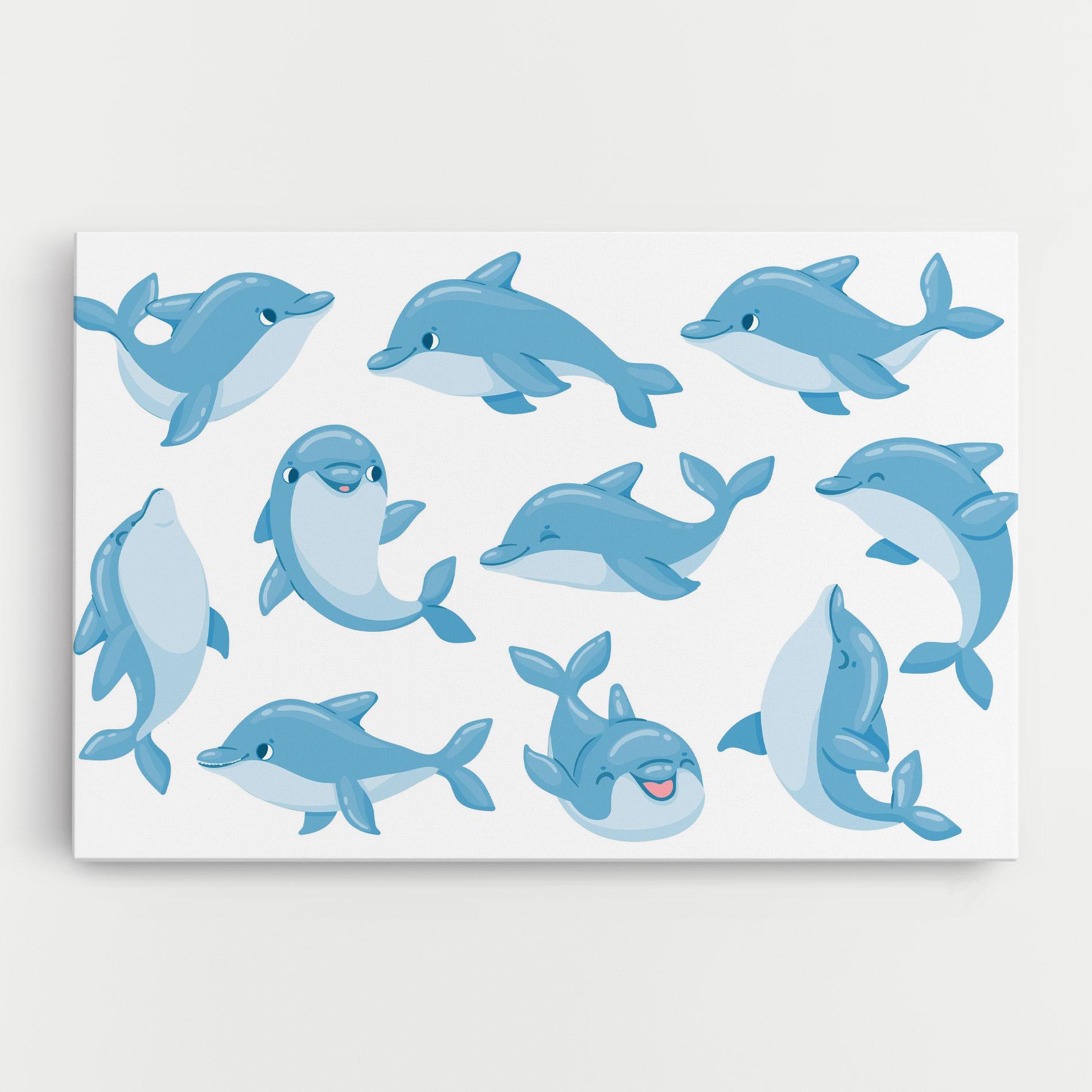 Tablou Canvas Dolphin mockup 0