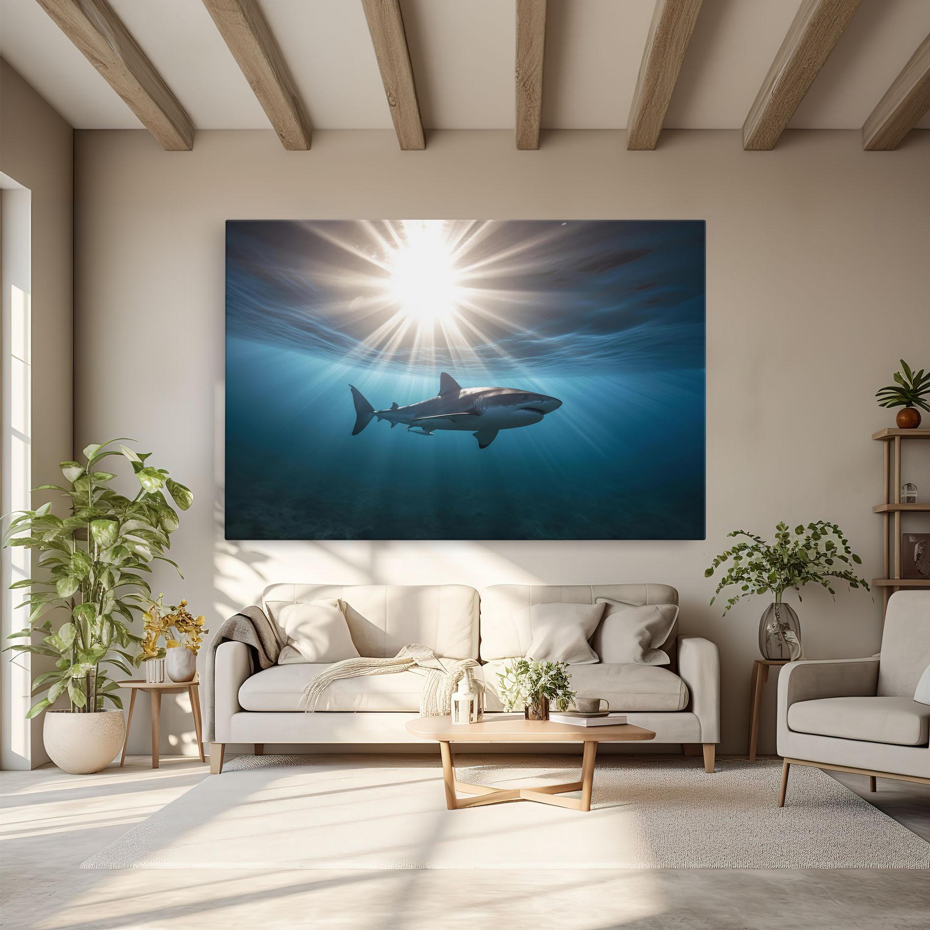 Tablou Canvas Big Shark mockup 6