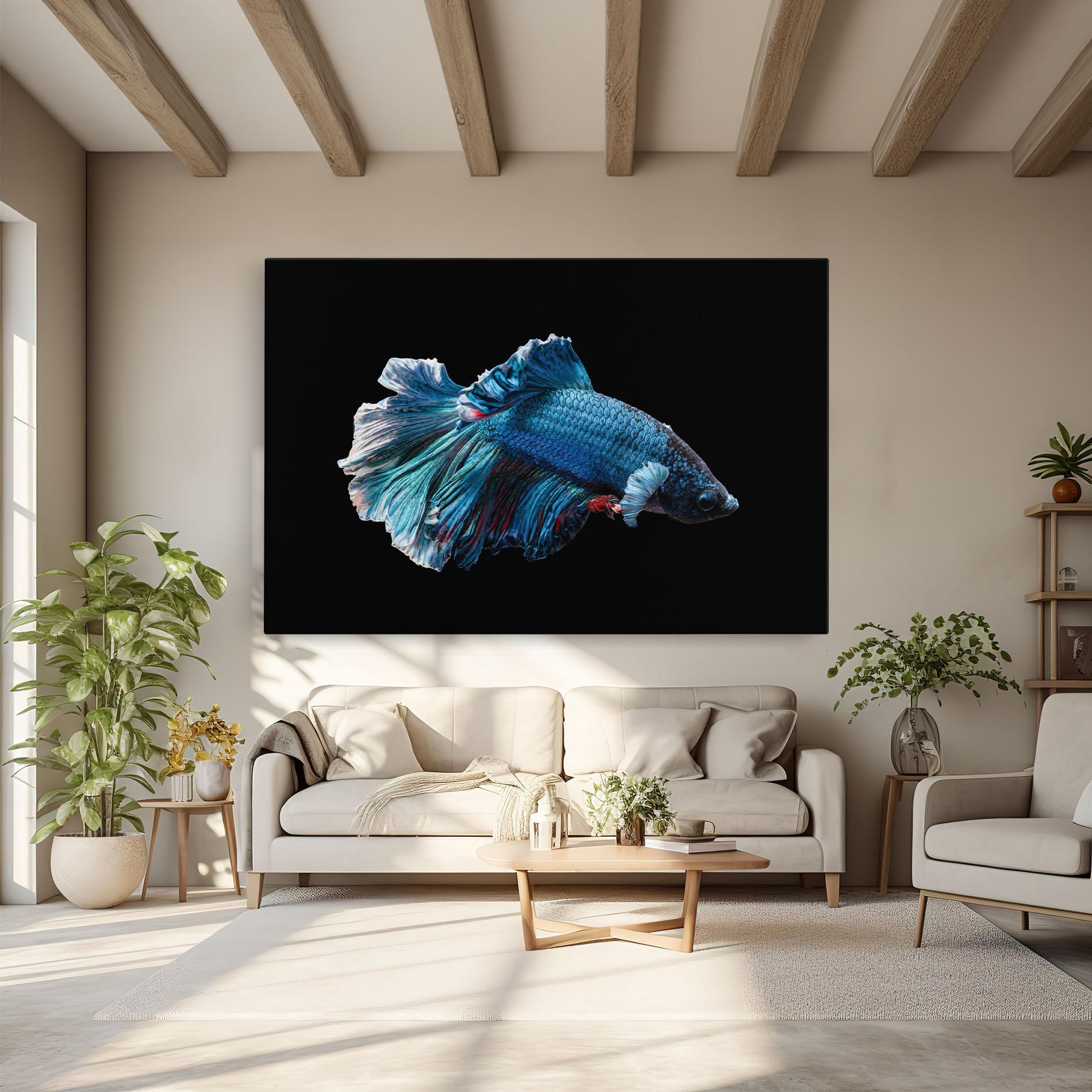 Tablou Canvas Blue Betta mockup 6
