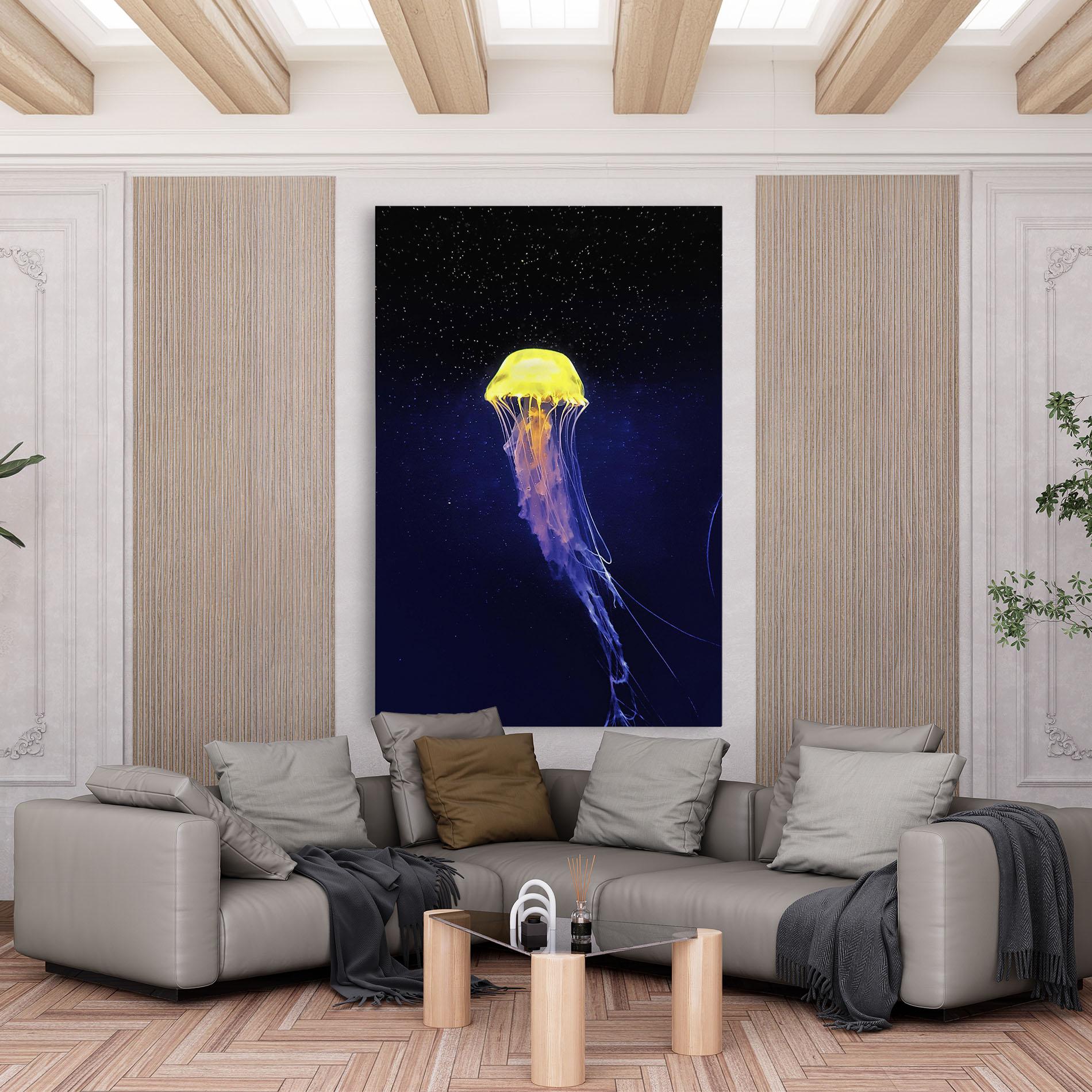 Tablou Canvas Purple Jellyfish mockup 6