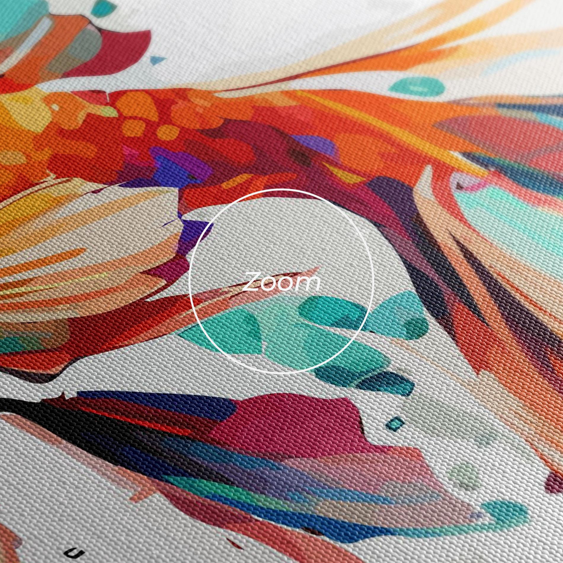 Tablou Canvas Blue Orange Fish mockup 3