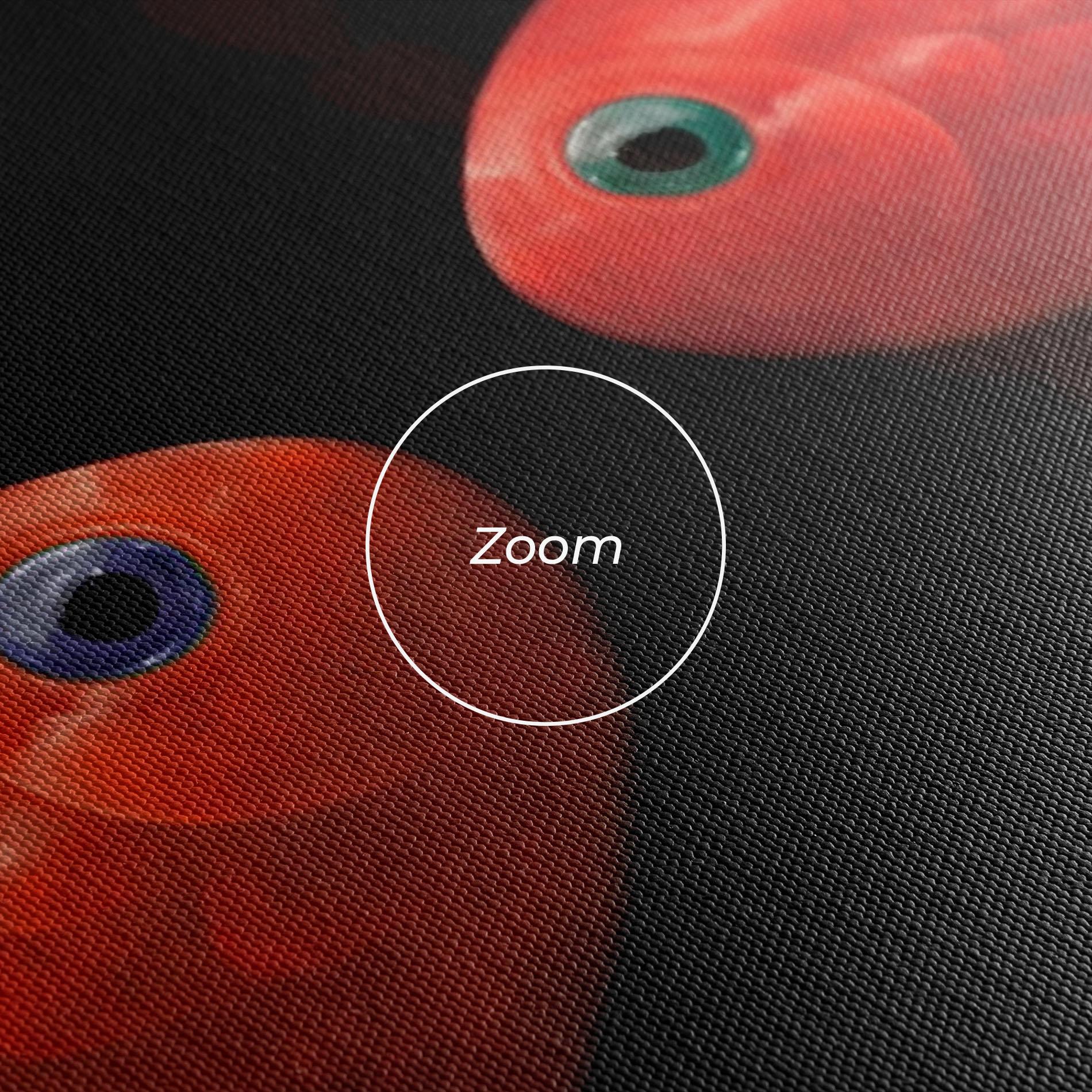 Tablou Canvas Orange Fish Heart mockup 3